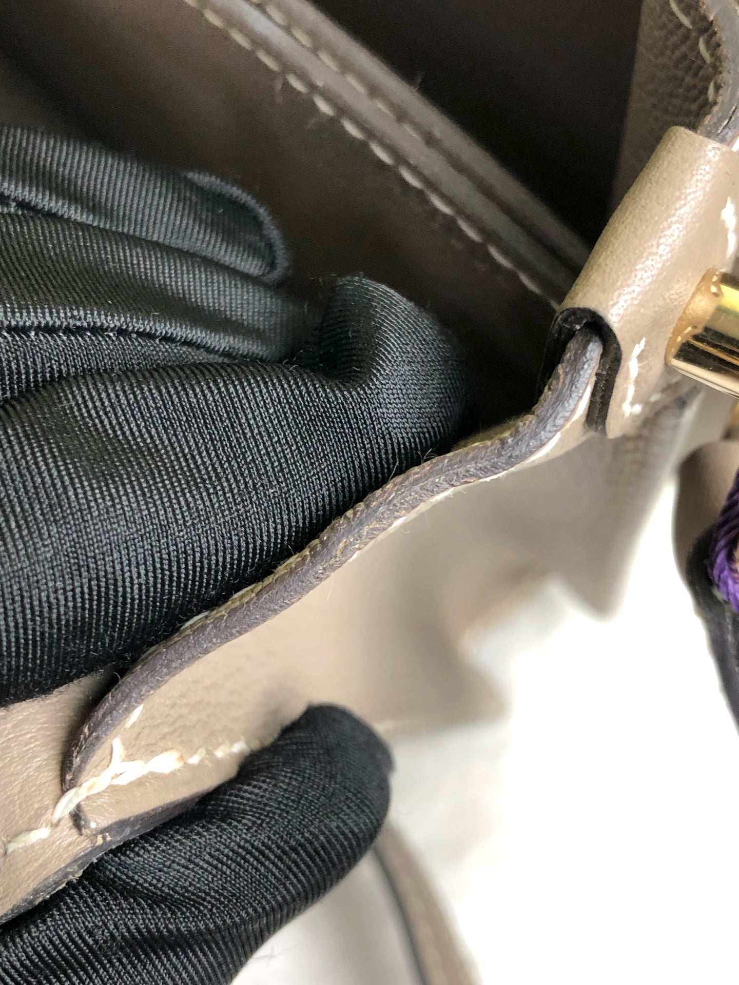Hermes Gray Crossbody