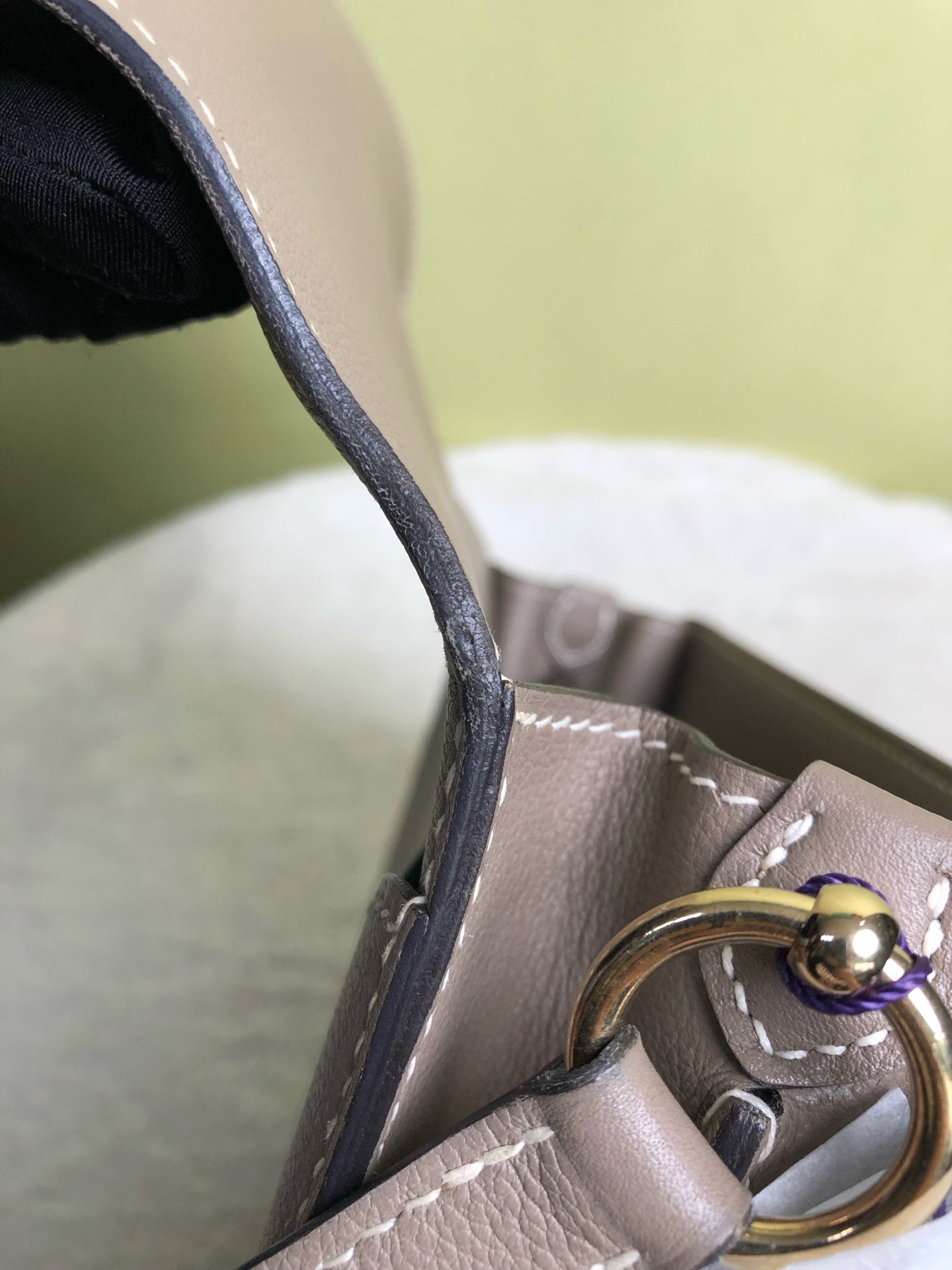 Hermes Gray Crossbody