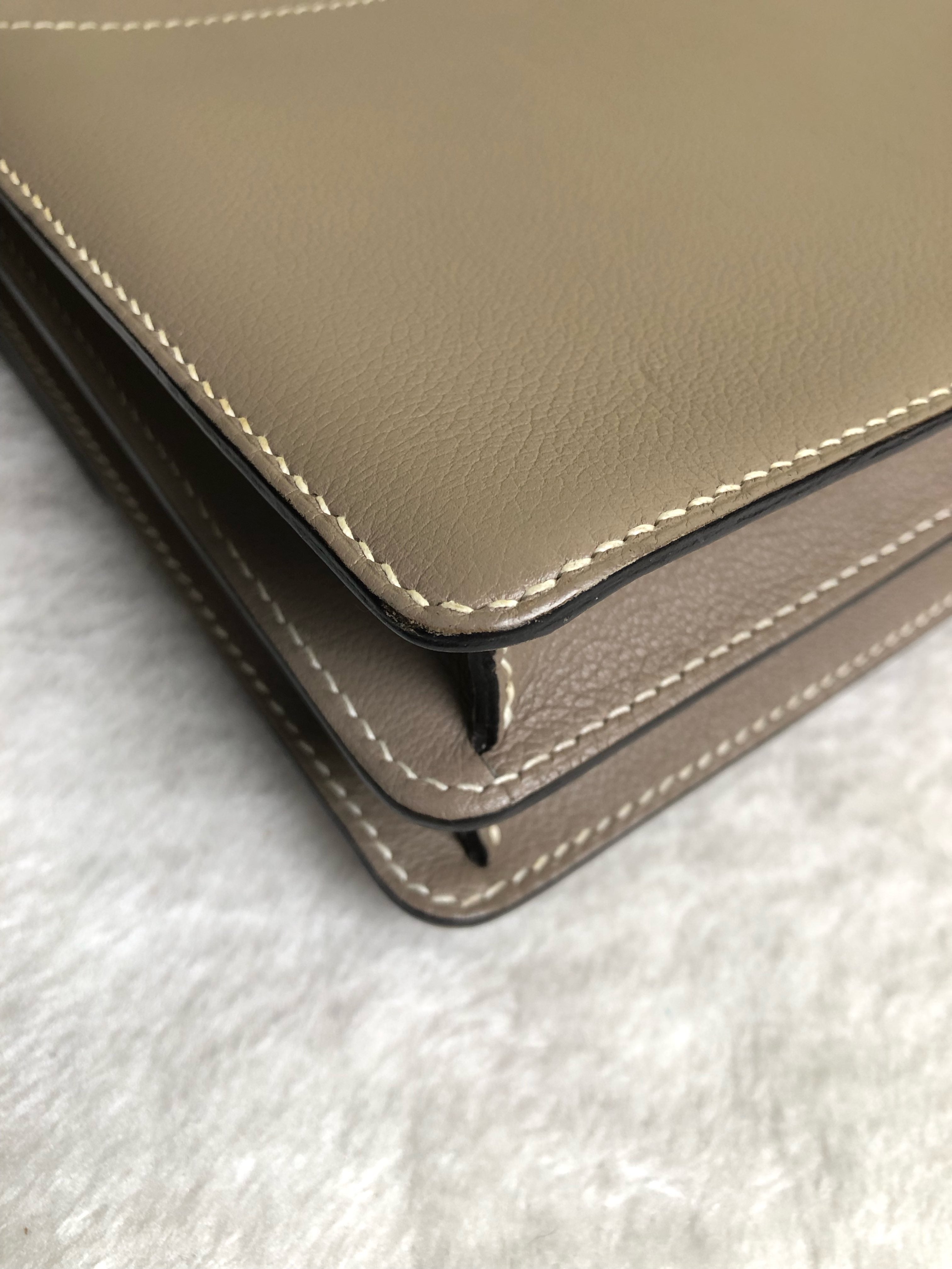 Hermes Gray Crossbody