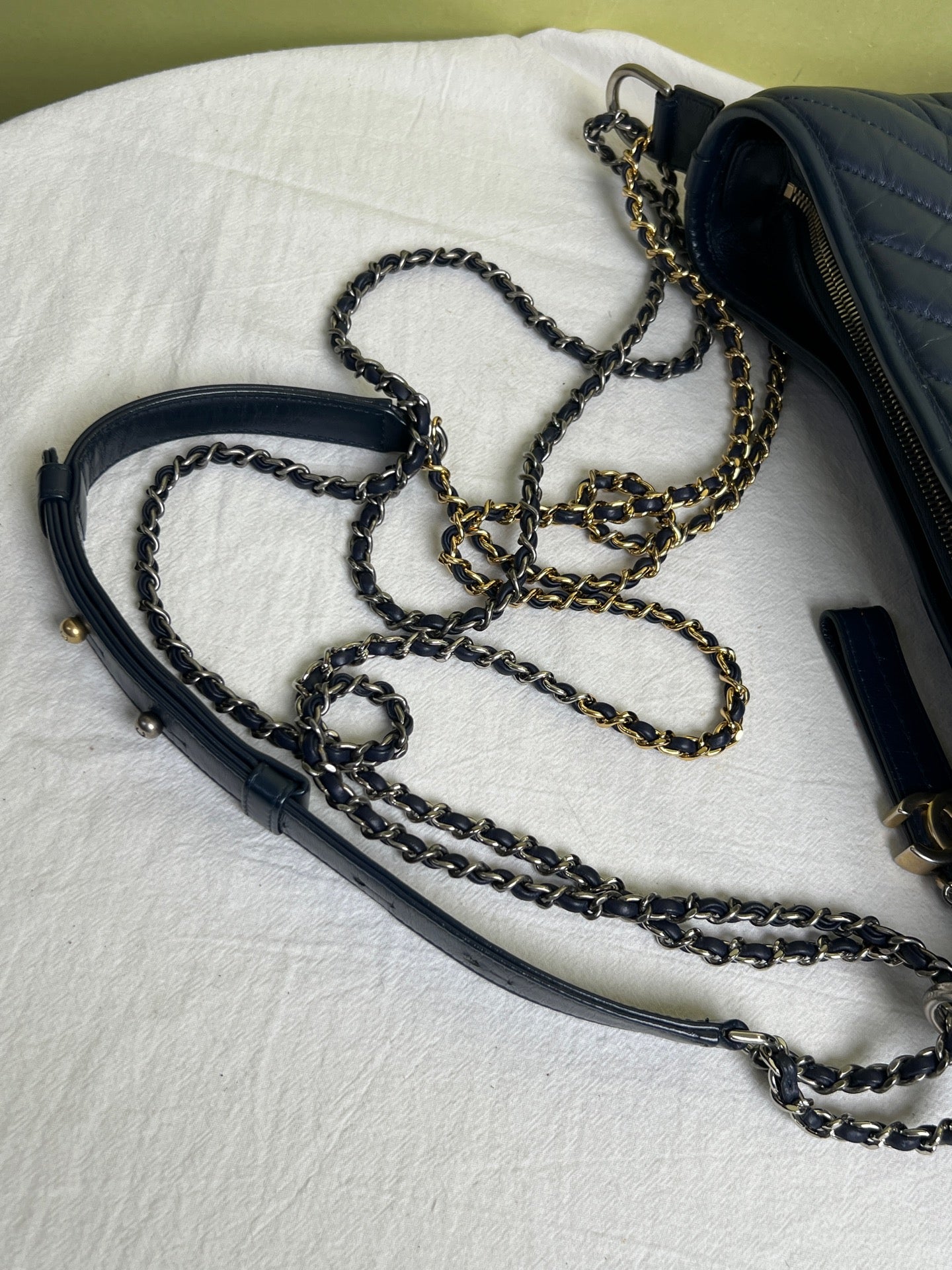 Chanel Metal Blue Crossbody