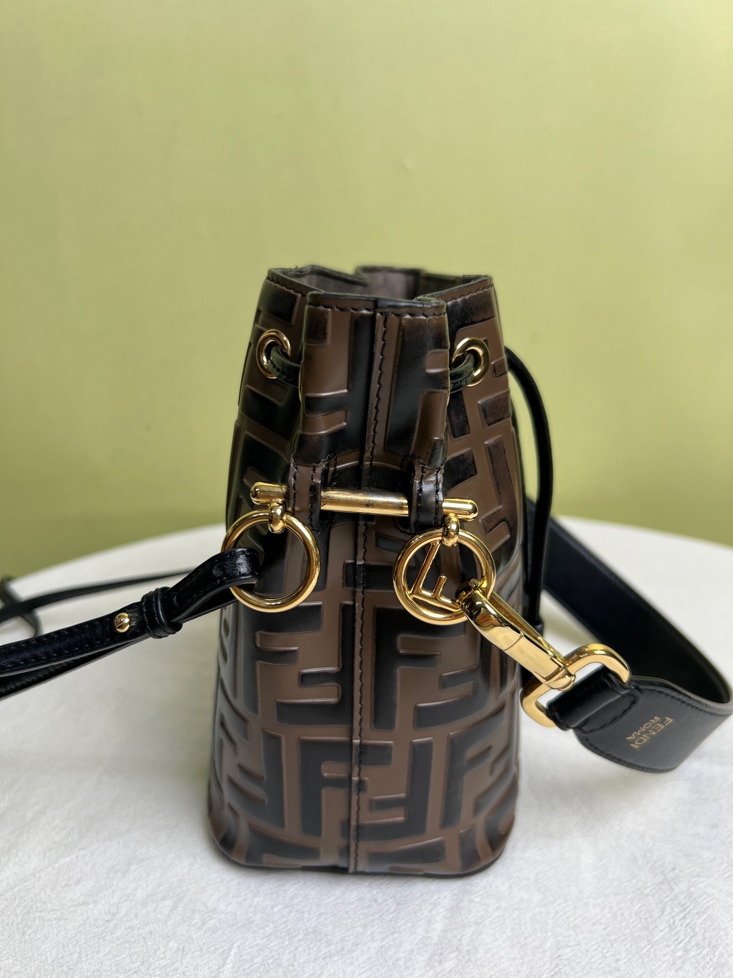 Fendi Brown Bucket & Drawstring Bag