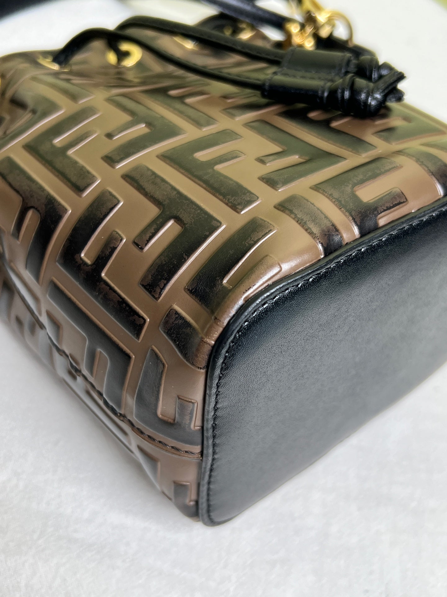 Fendi Brown Bucket & Drawstring Bag