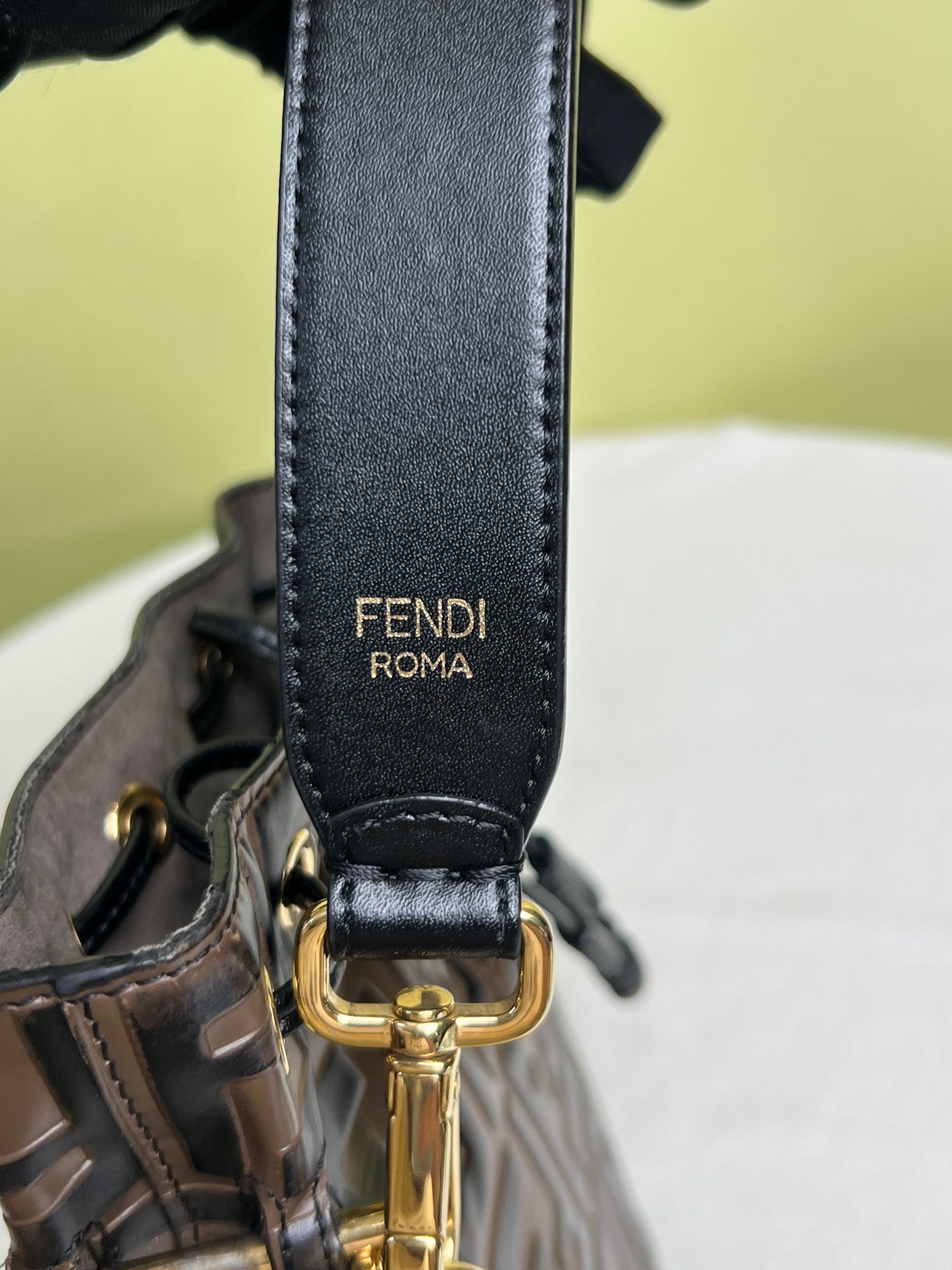 Fendi Brown Bucket & Drawstring Bag