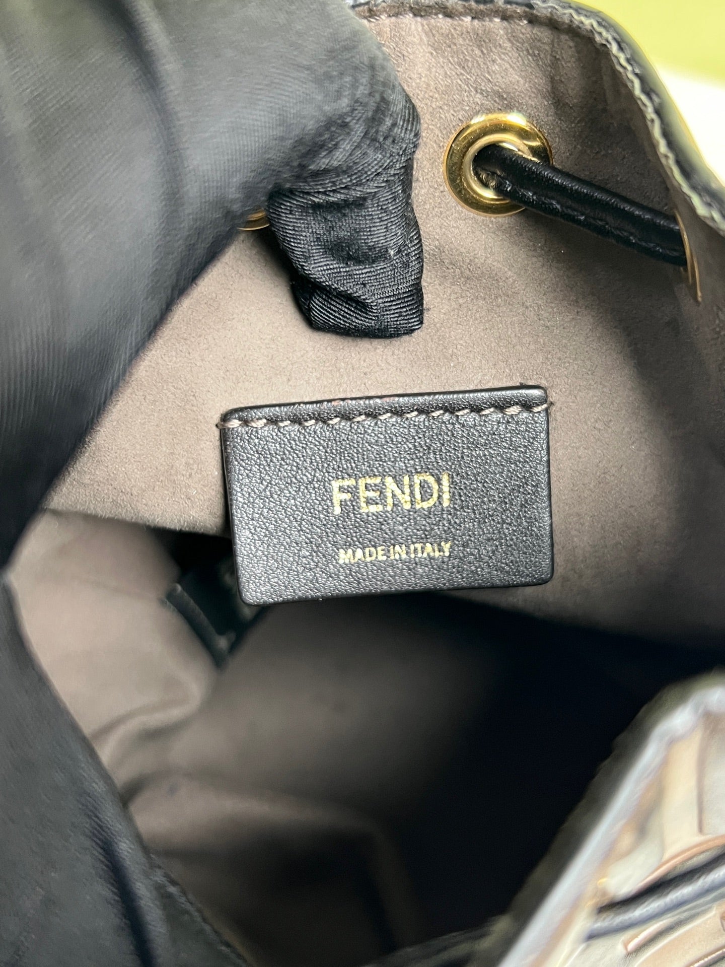 Fendi Brown Bucket & Drawstring Bag