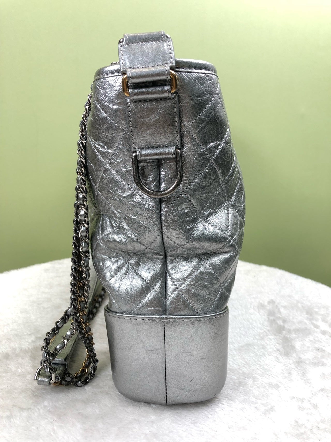 Chanel Felt Silver Crossbody