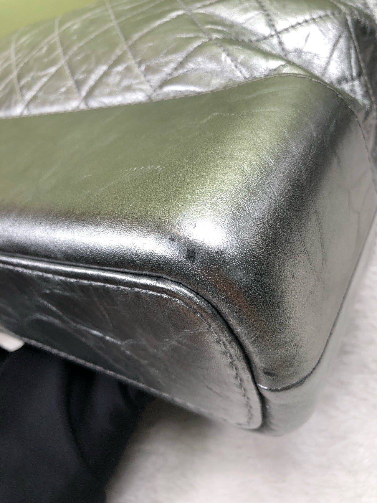 Chanel Felt Silver Crossbody