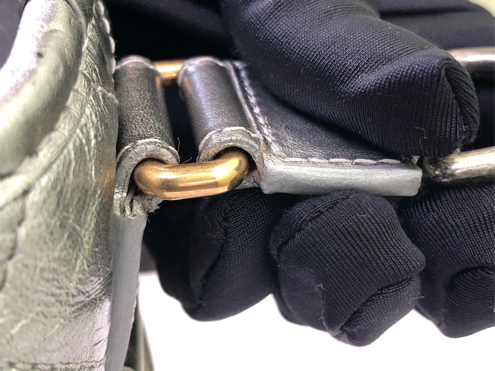 Chanel Felt Silver Crossbody