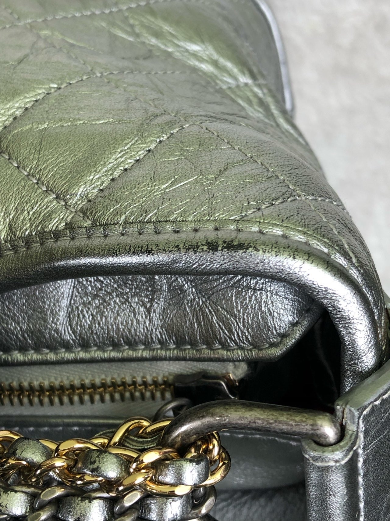 Chanel Felt Silver Crossbody