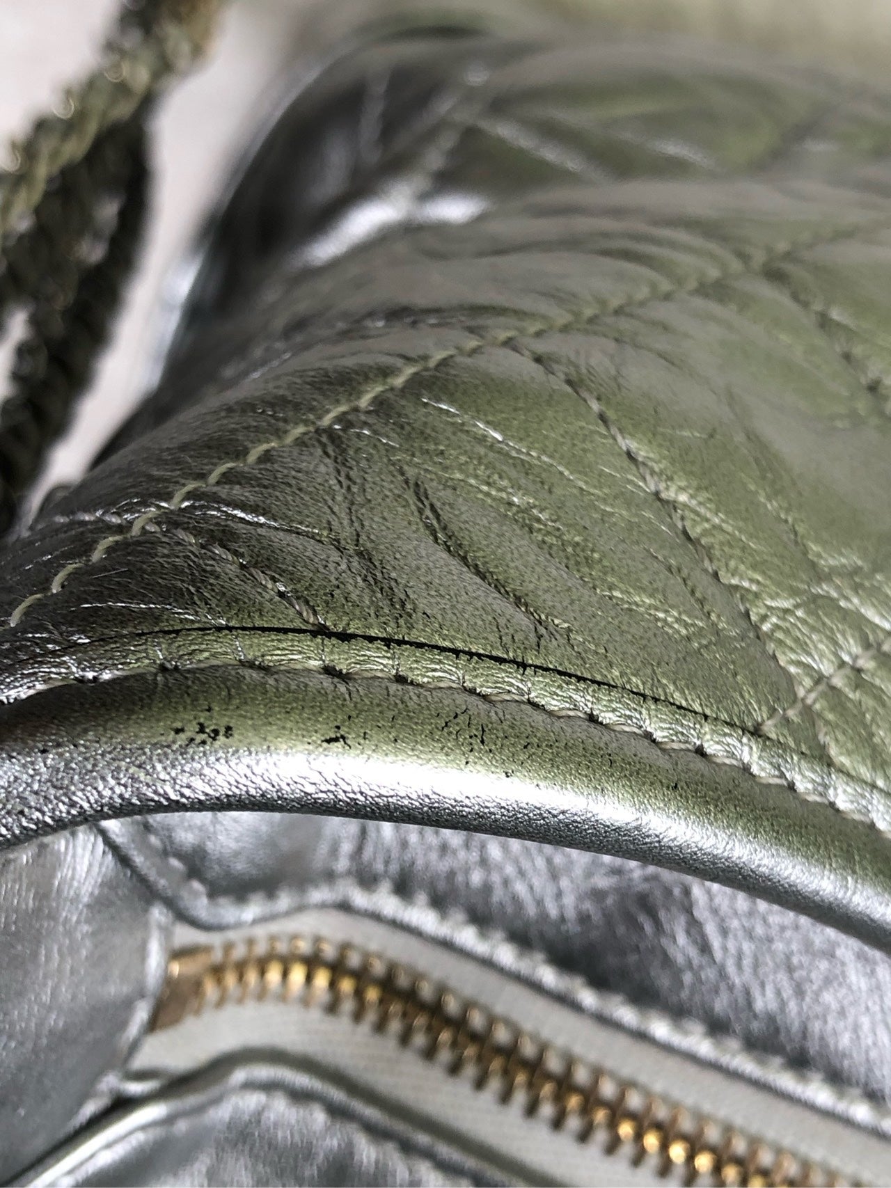 Chanel Felt Silver Crossbody