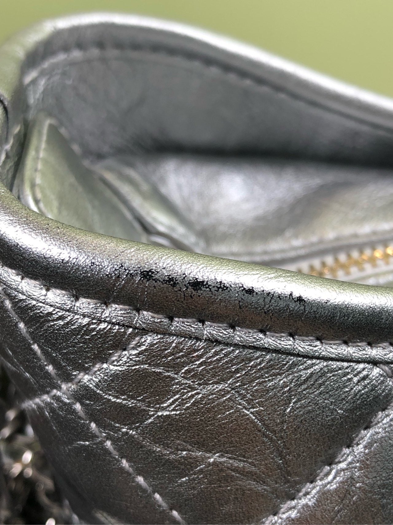 Chanel Felt Silver Crossbody