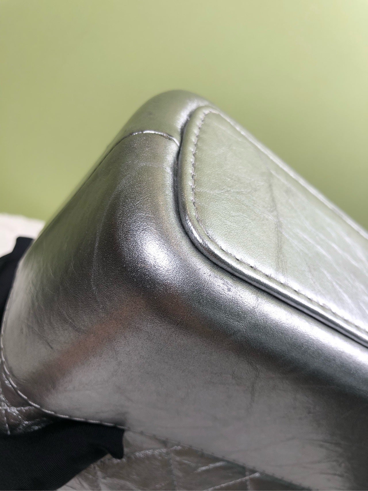 Chanel Felt Silver Crossbody