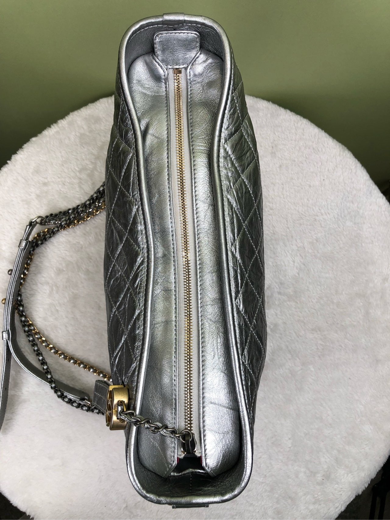 Chanel Felt Silver Crossbody