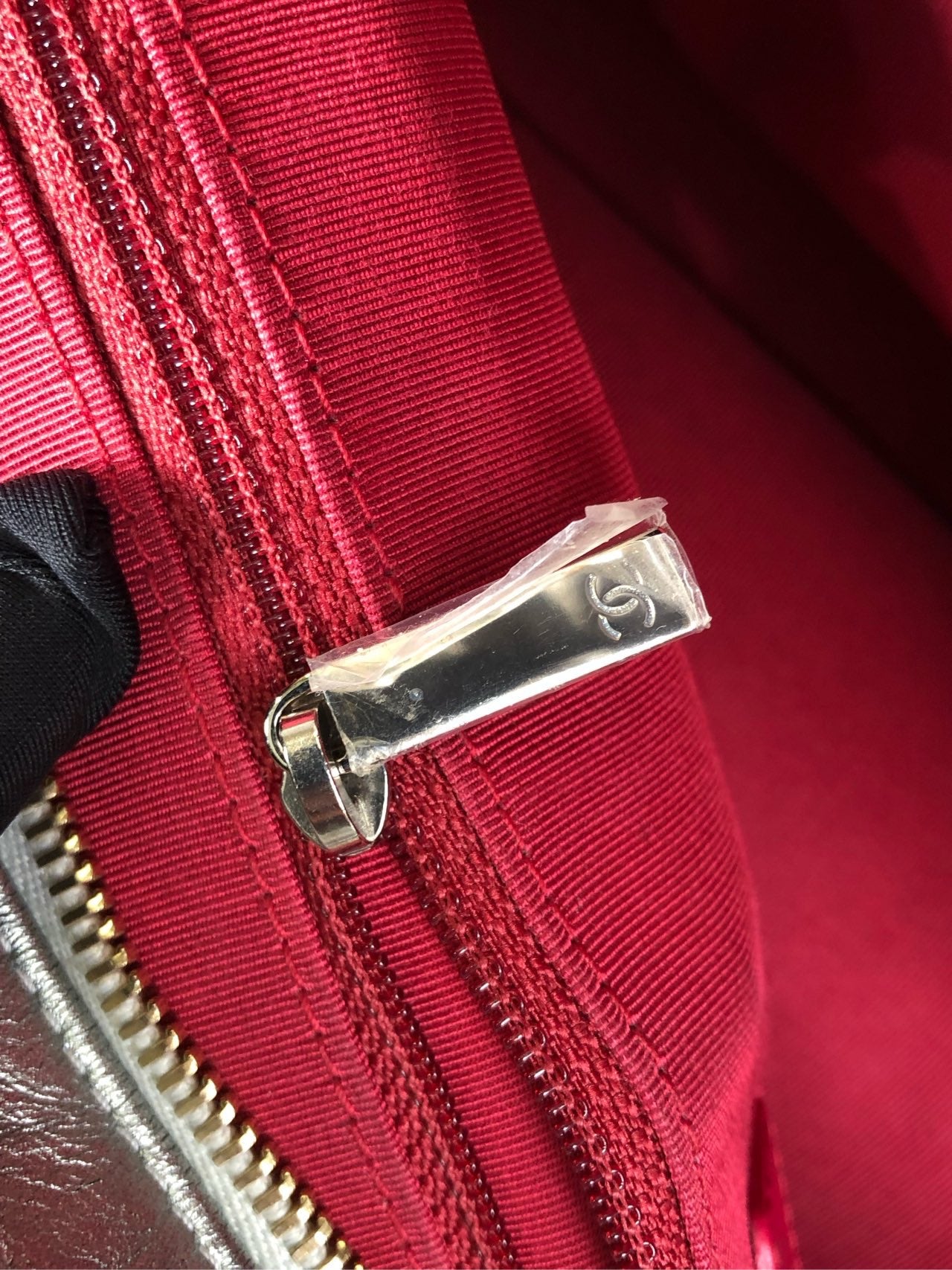 Chanel Felt Silver Crossbody