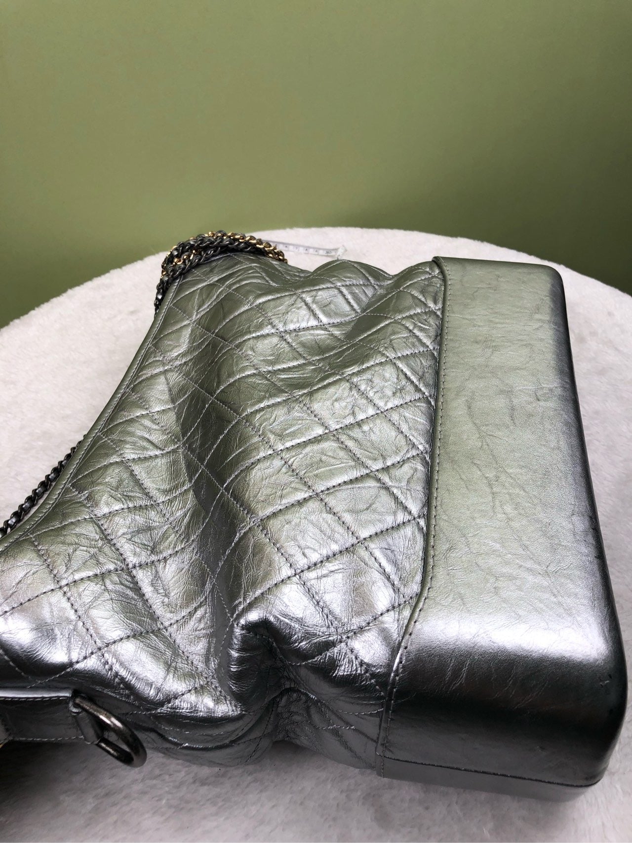 Chanel Felt Silver Crossbody