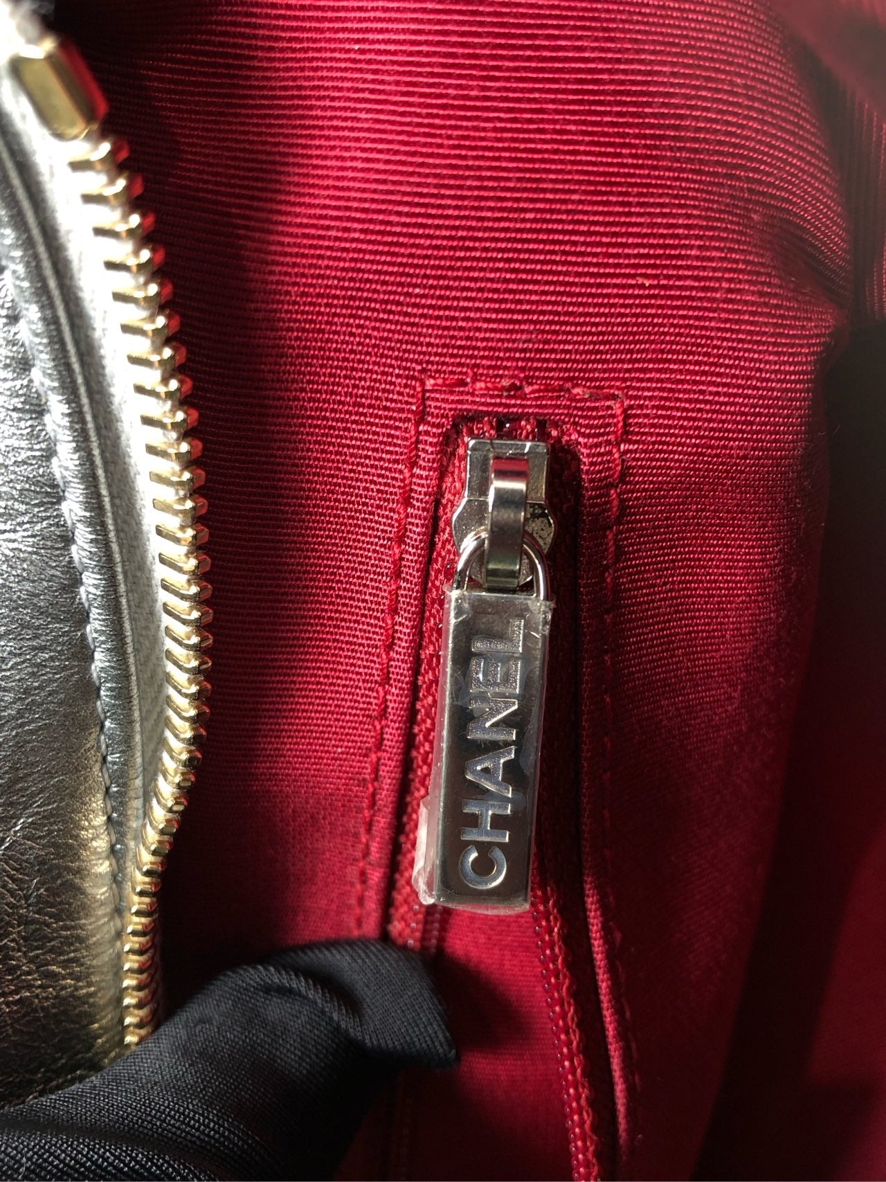Chanel Felt Silver Crossbody