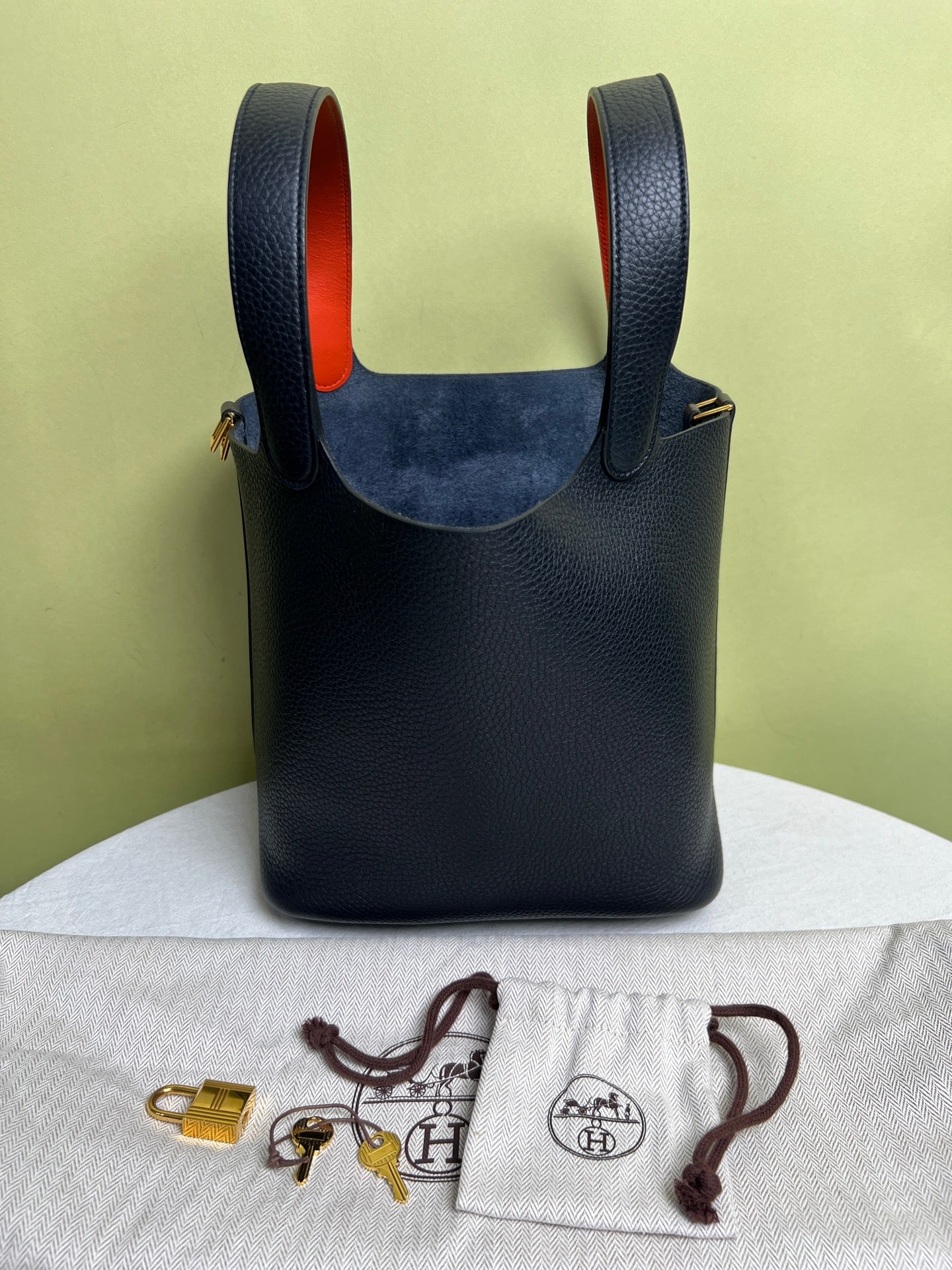 Hermes Blue Satchel