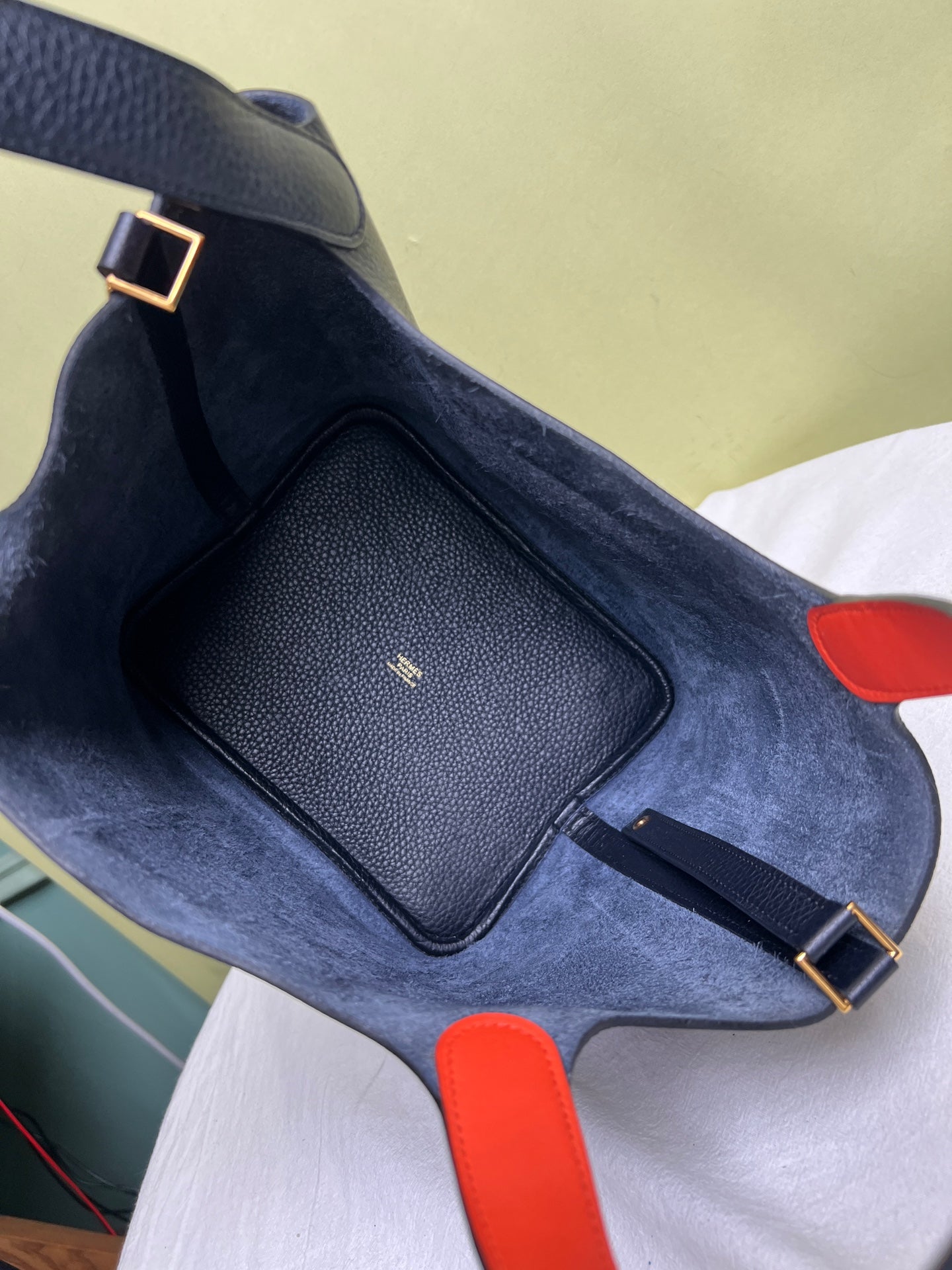 Hermes Blue Satchel