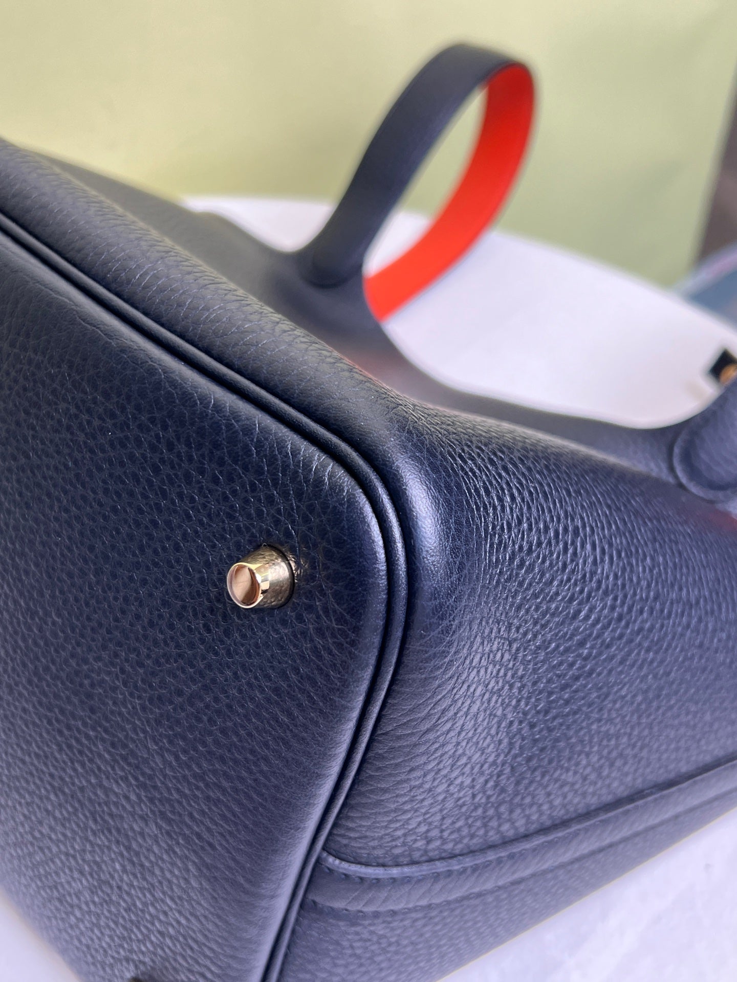 Hermes Blue Satchel
