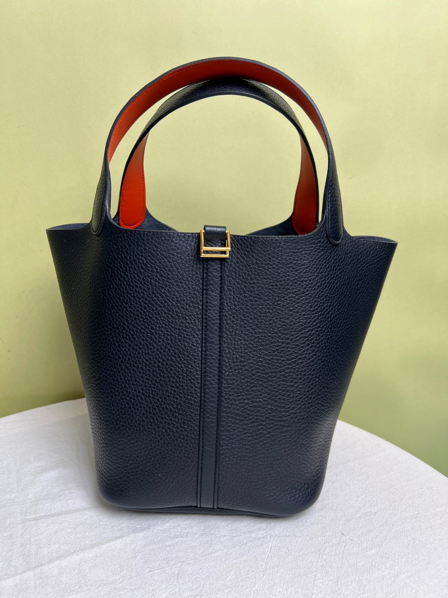 Hermes Blue Satchel