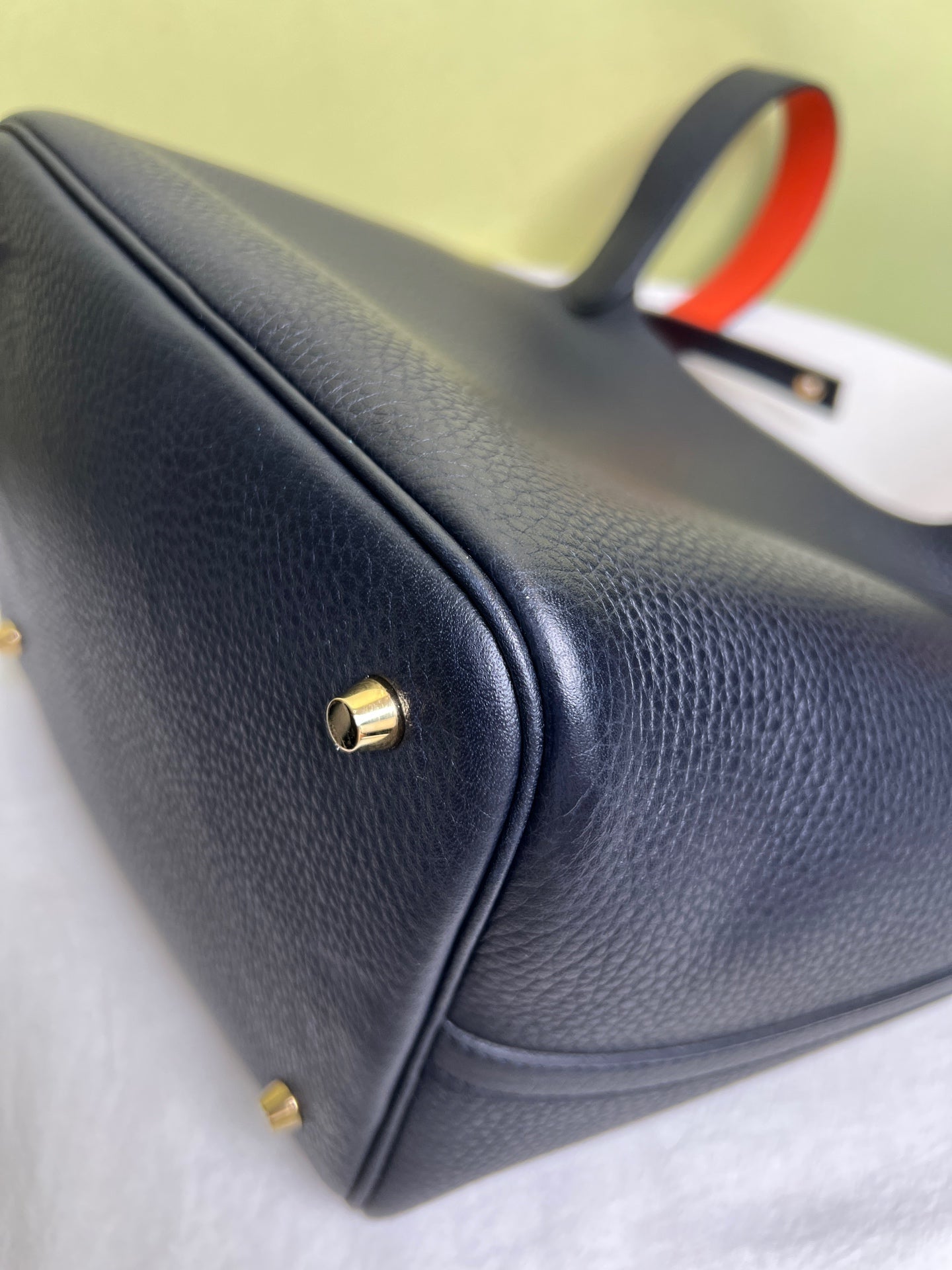 Hermes Blue Satchel