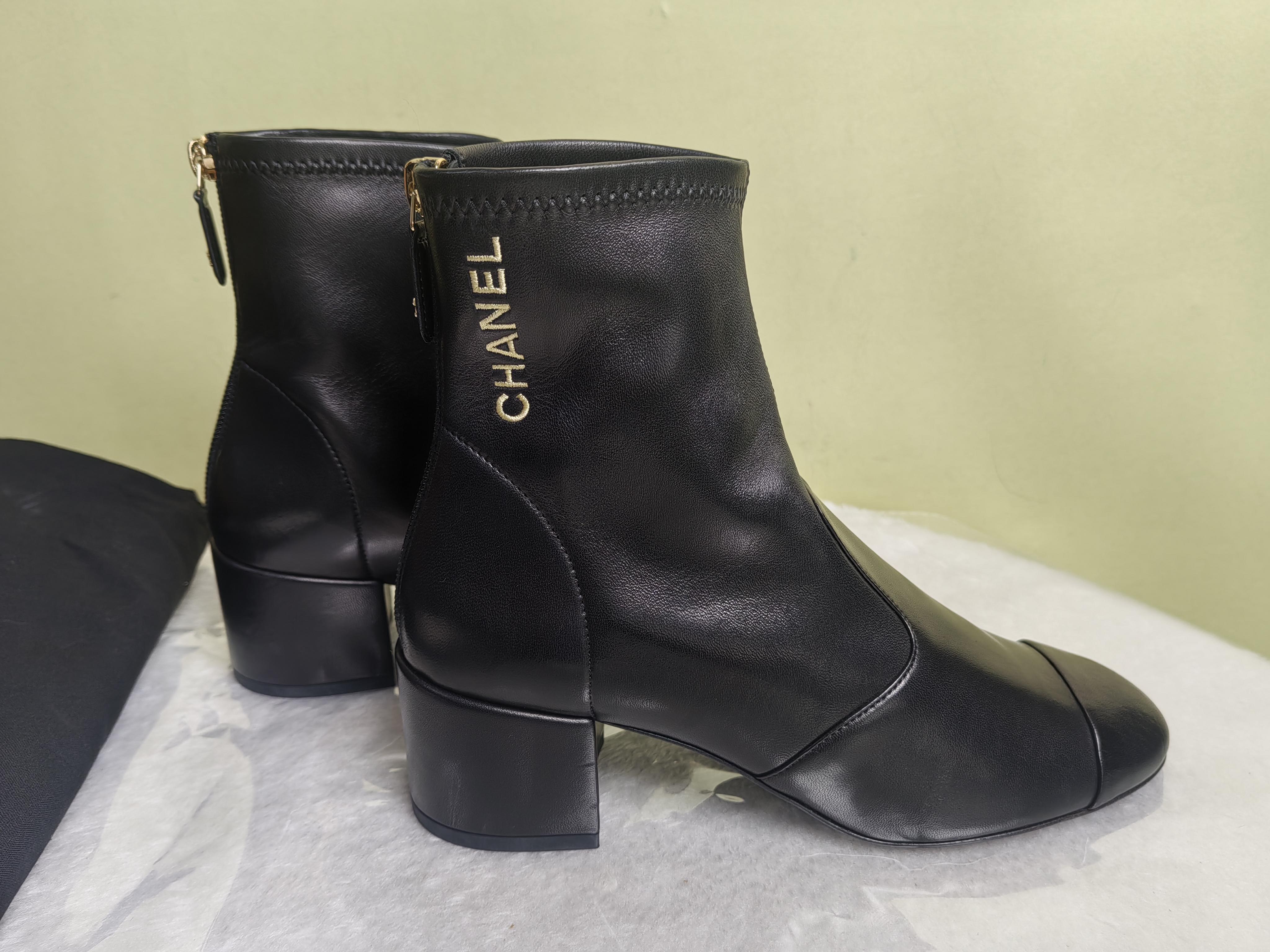 Chanel Black Ankle boots