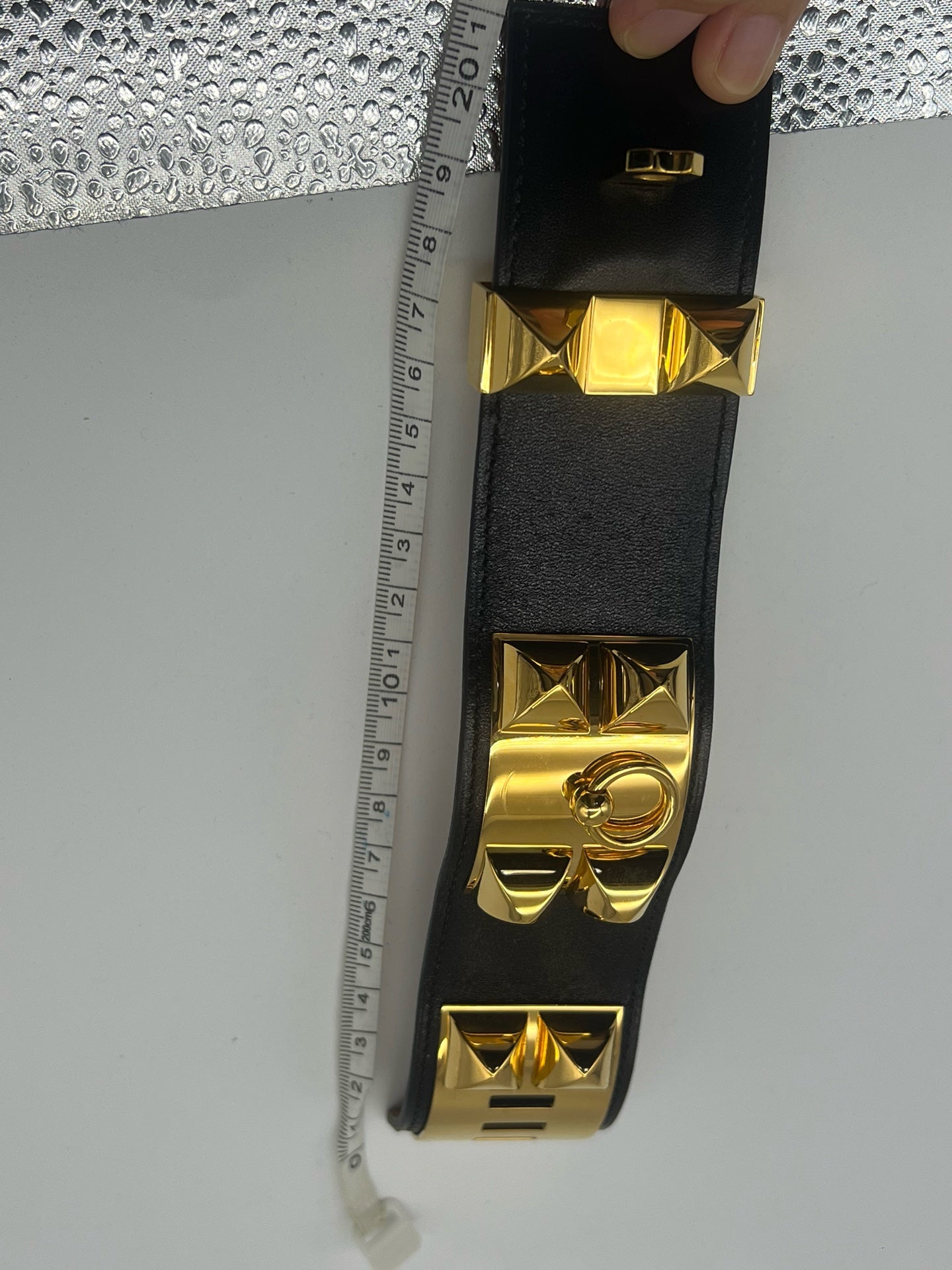 Hermes Black Bangle