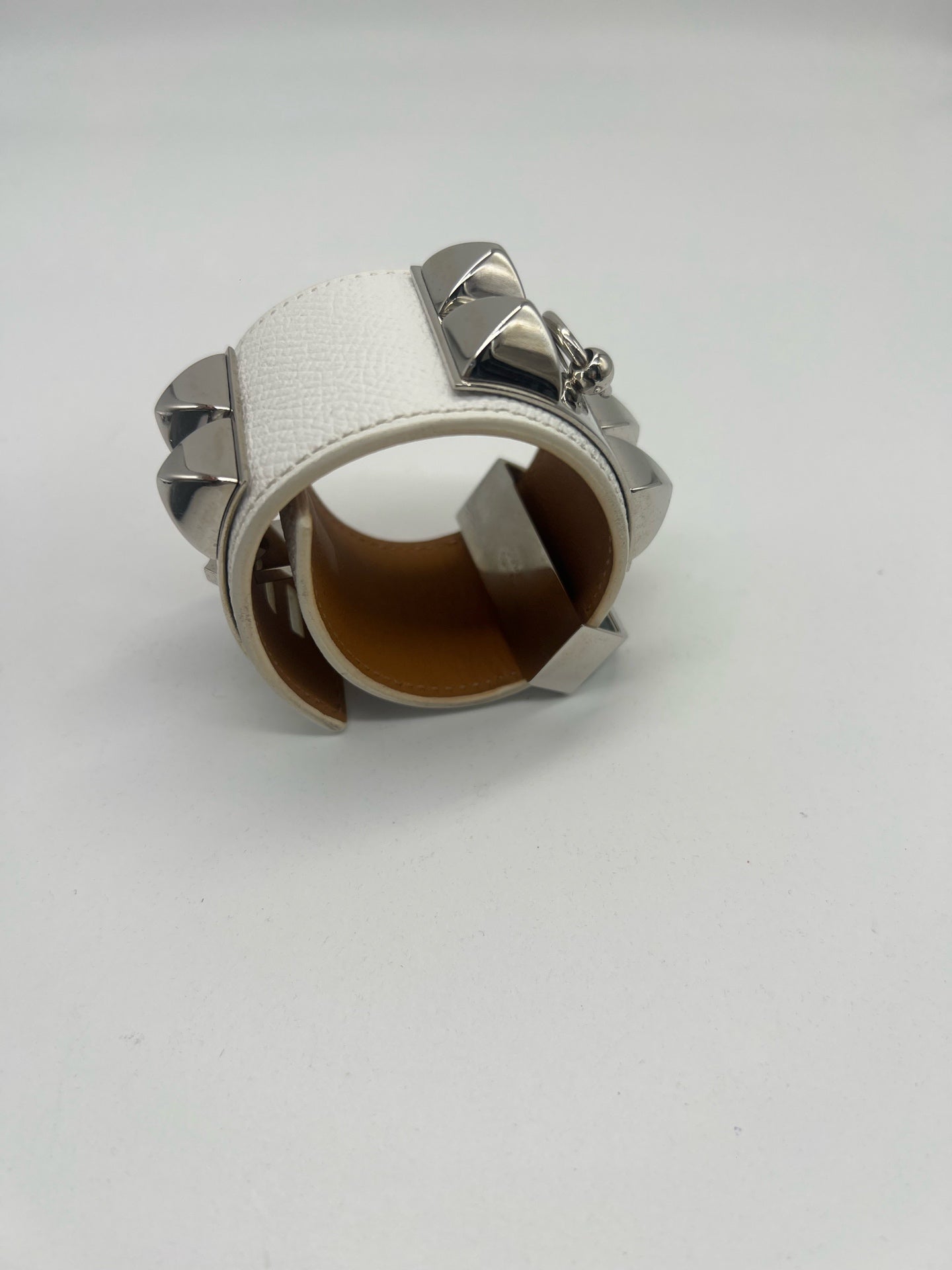 Hermes White Bangle