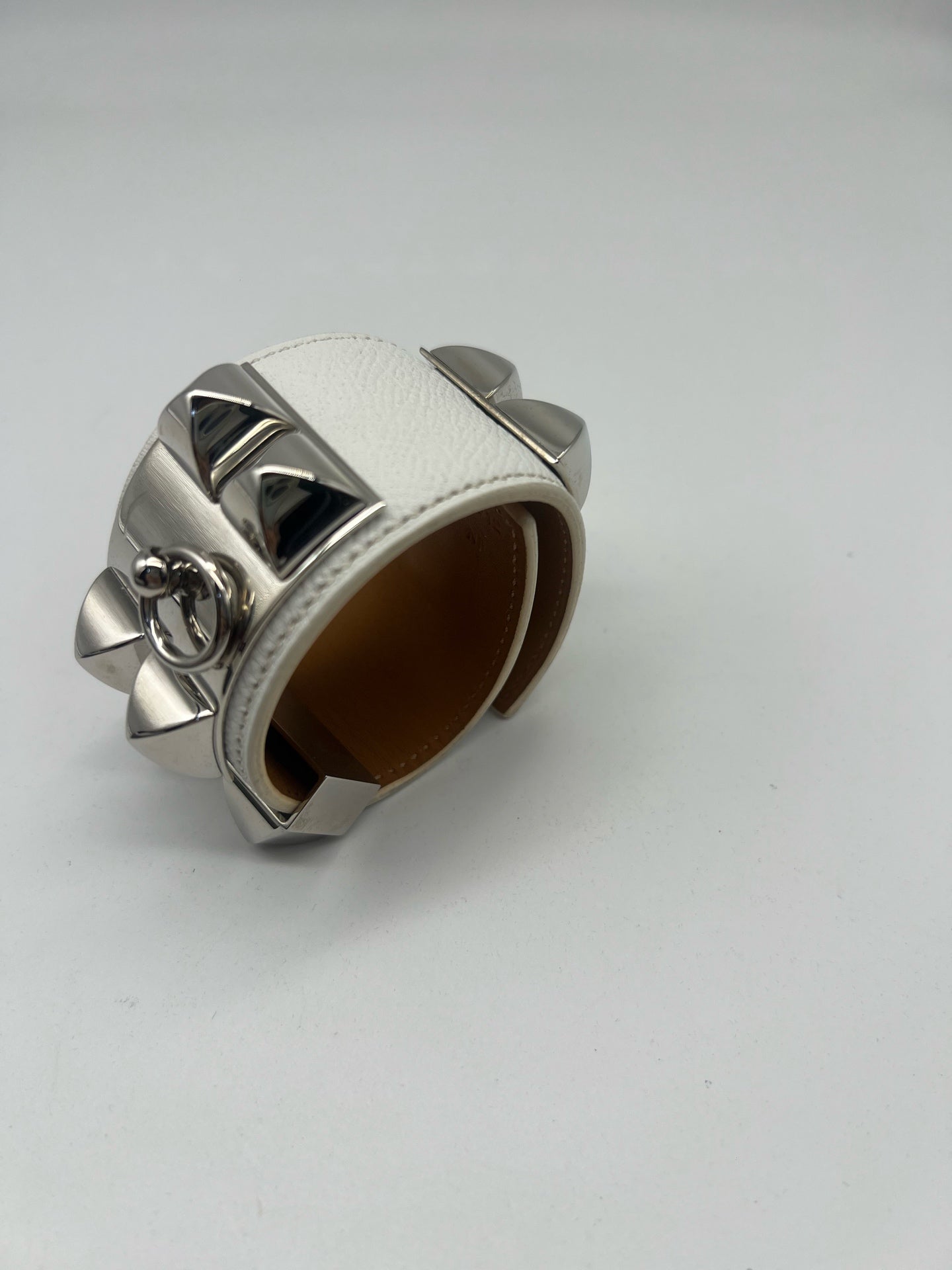 Hermes White Bangle
