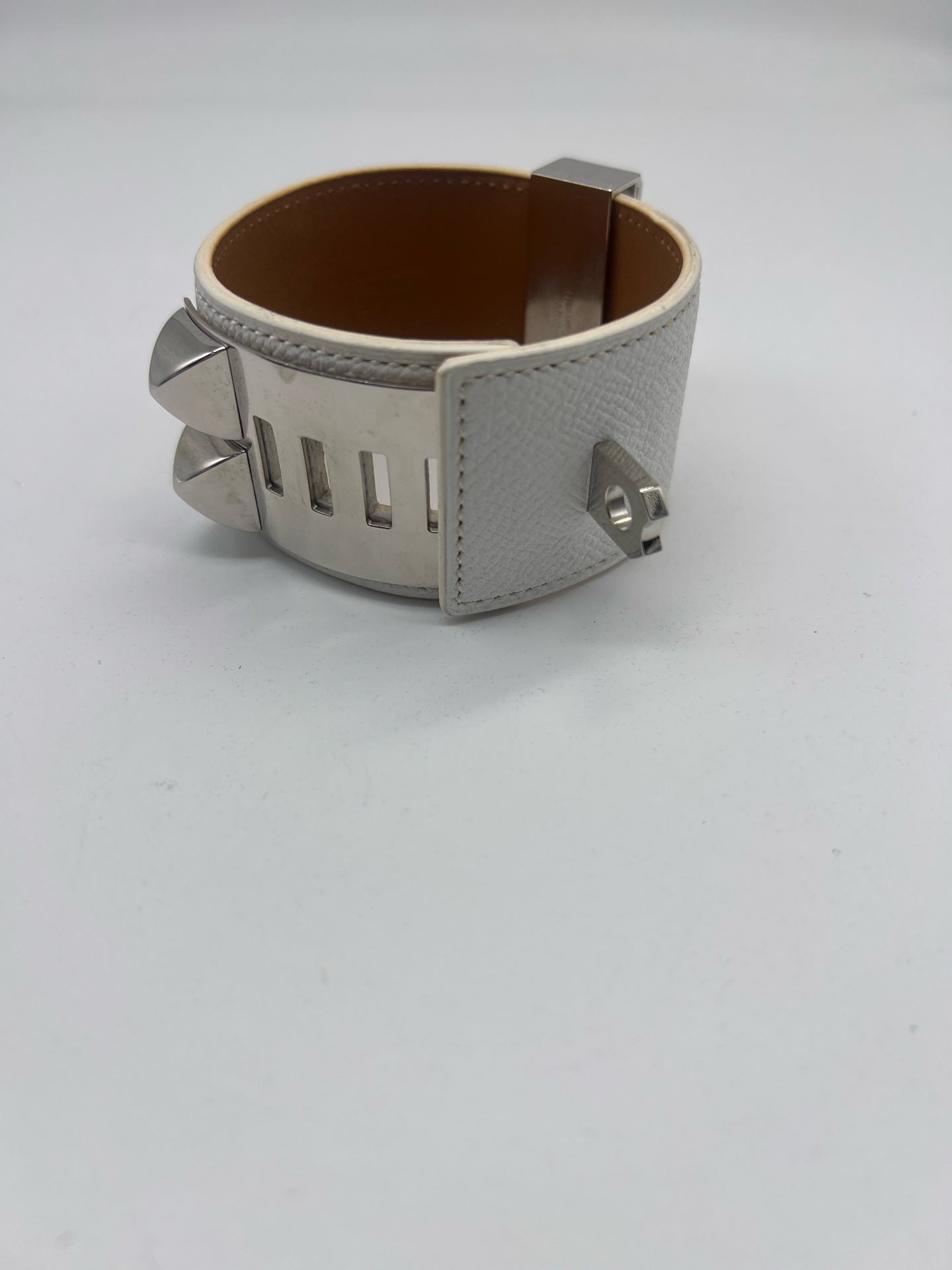 Hermes White Bangle