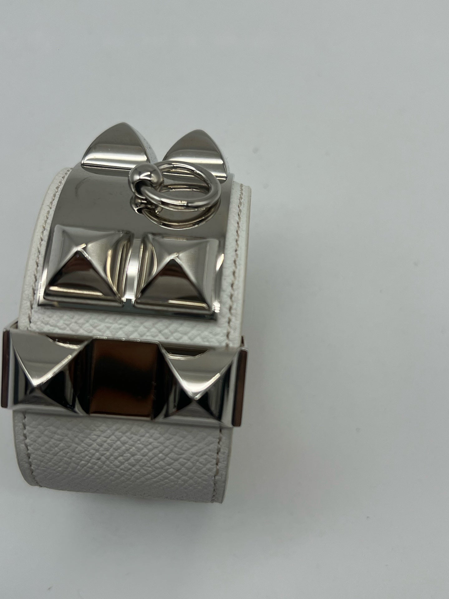 Hermes White Bangle