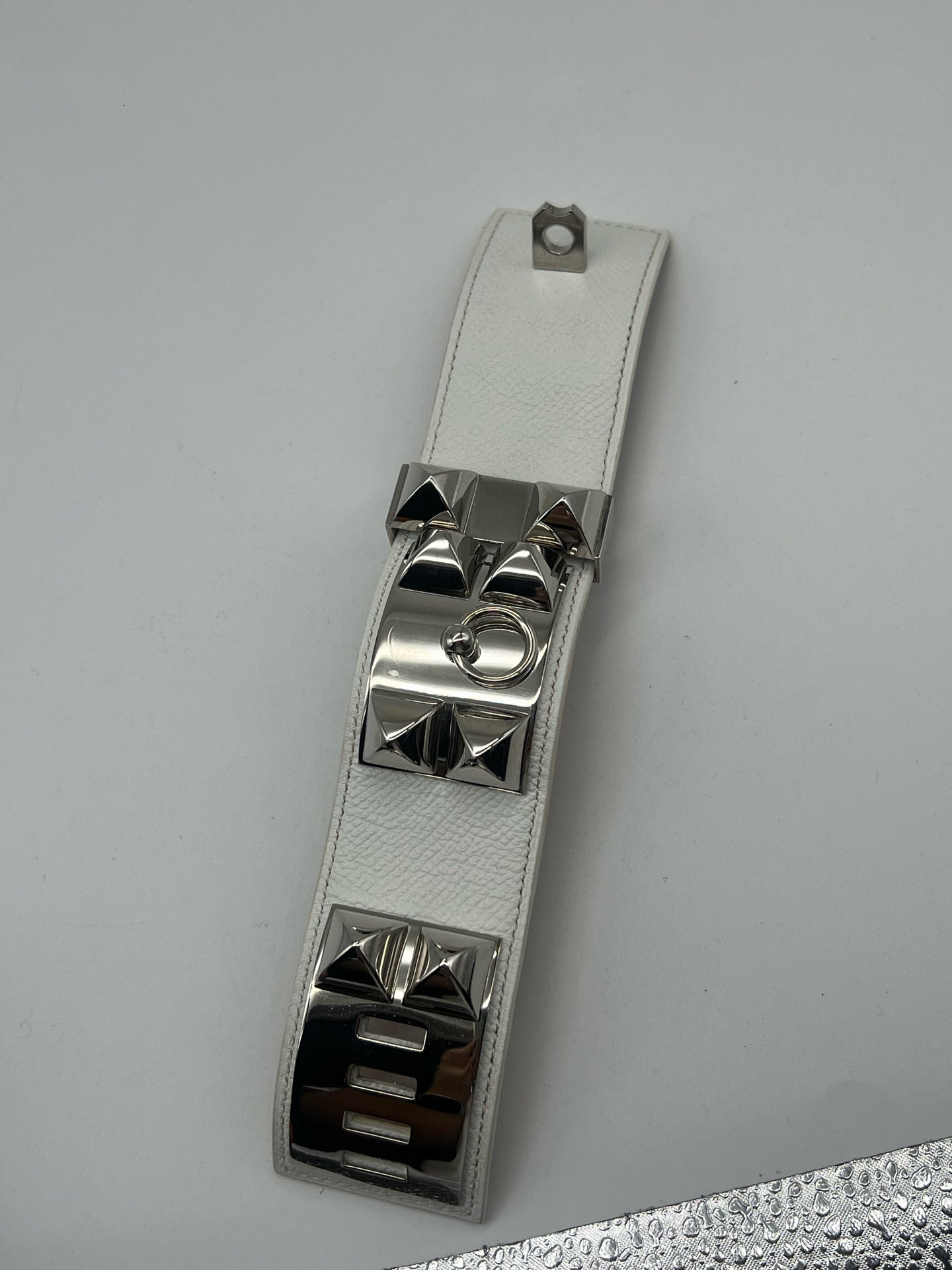 Hermes White Bangle