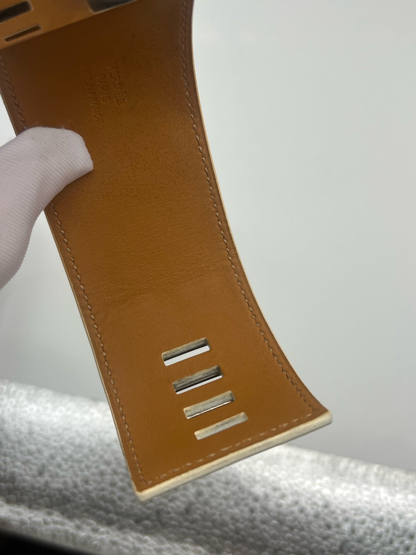Hermes White Bangle