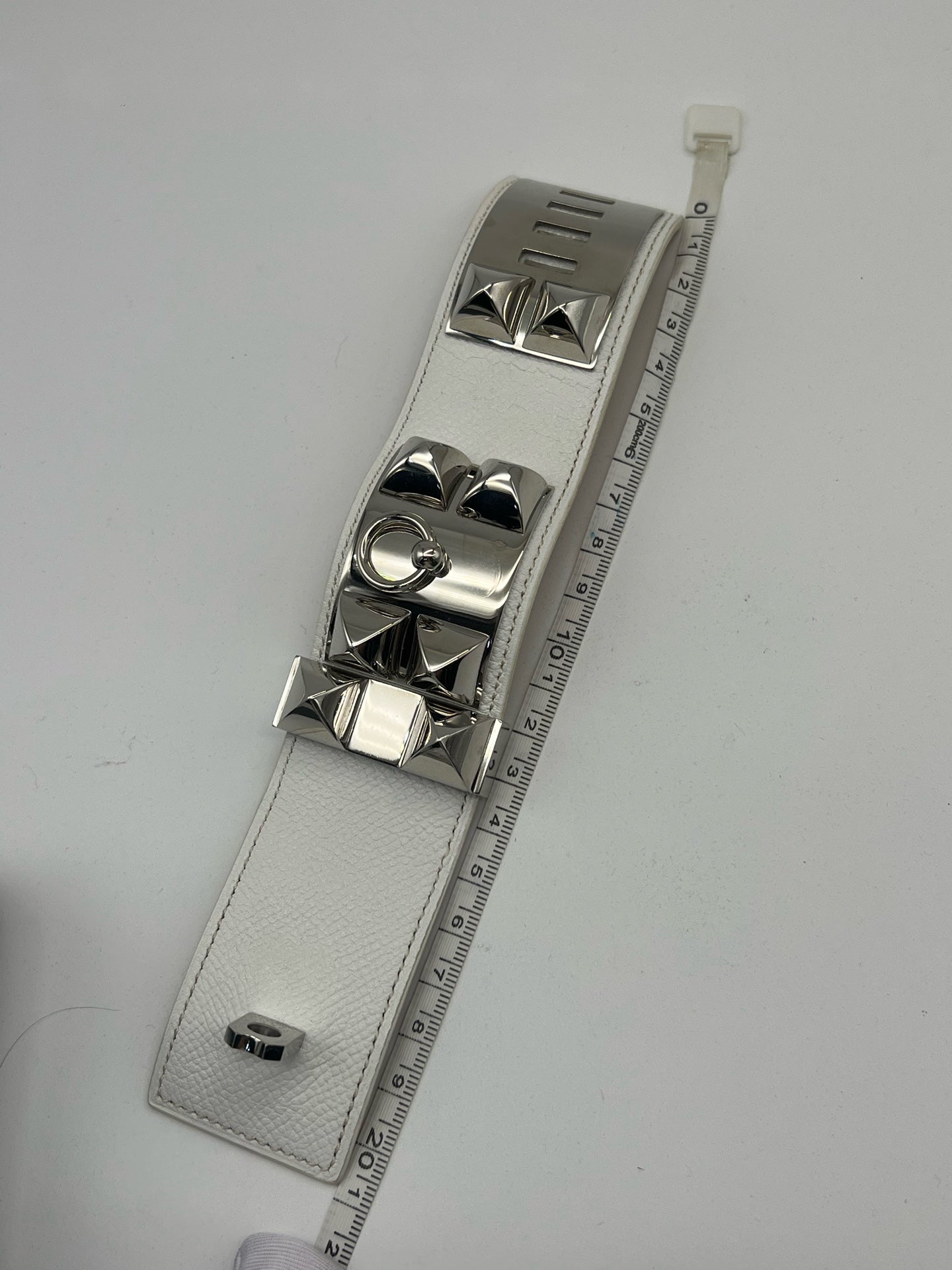 Hermes White Bangle