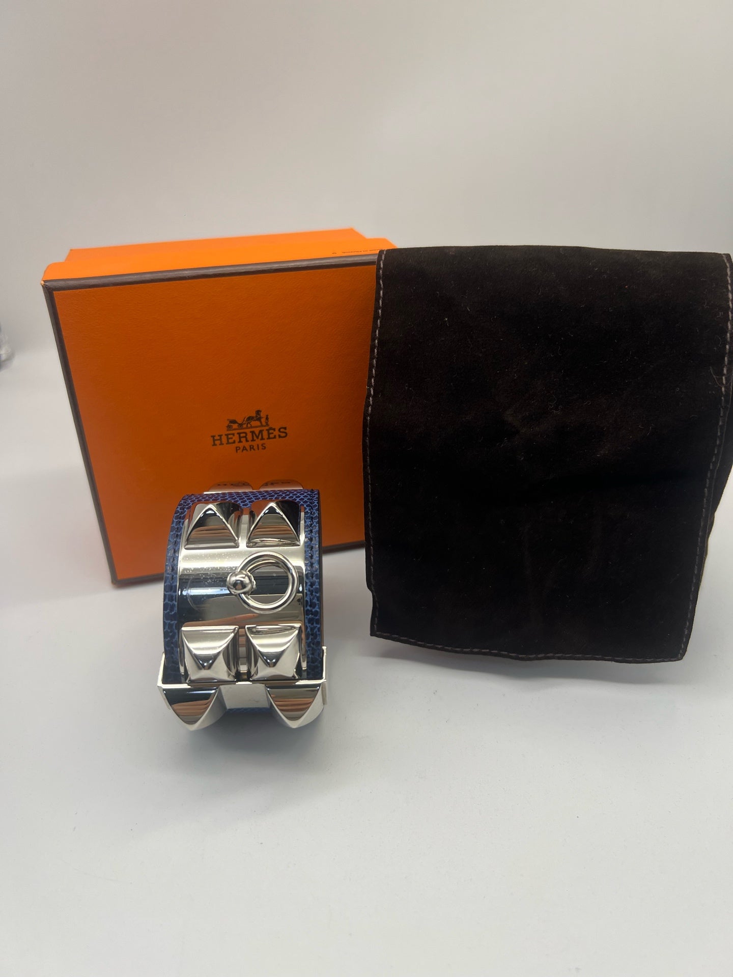 Hermes Blue Bangle