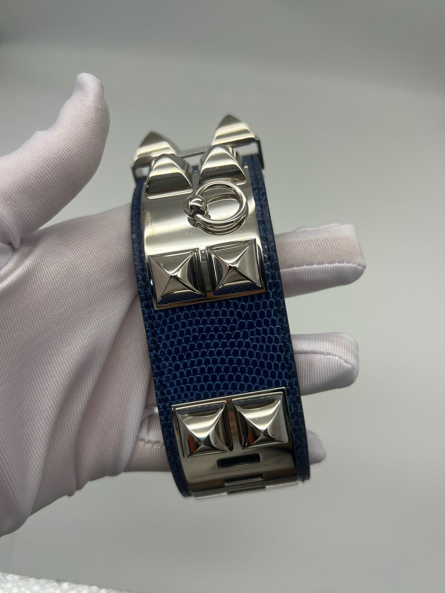 Hermes Blue Bangle
