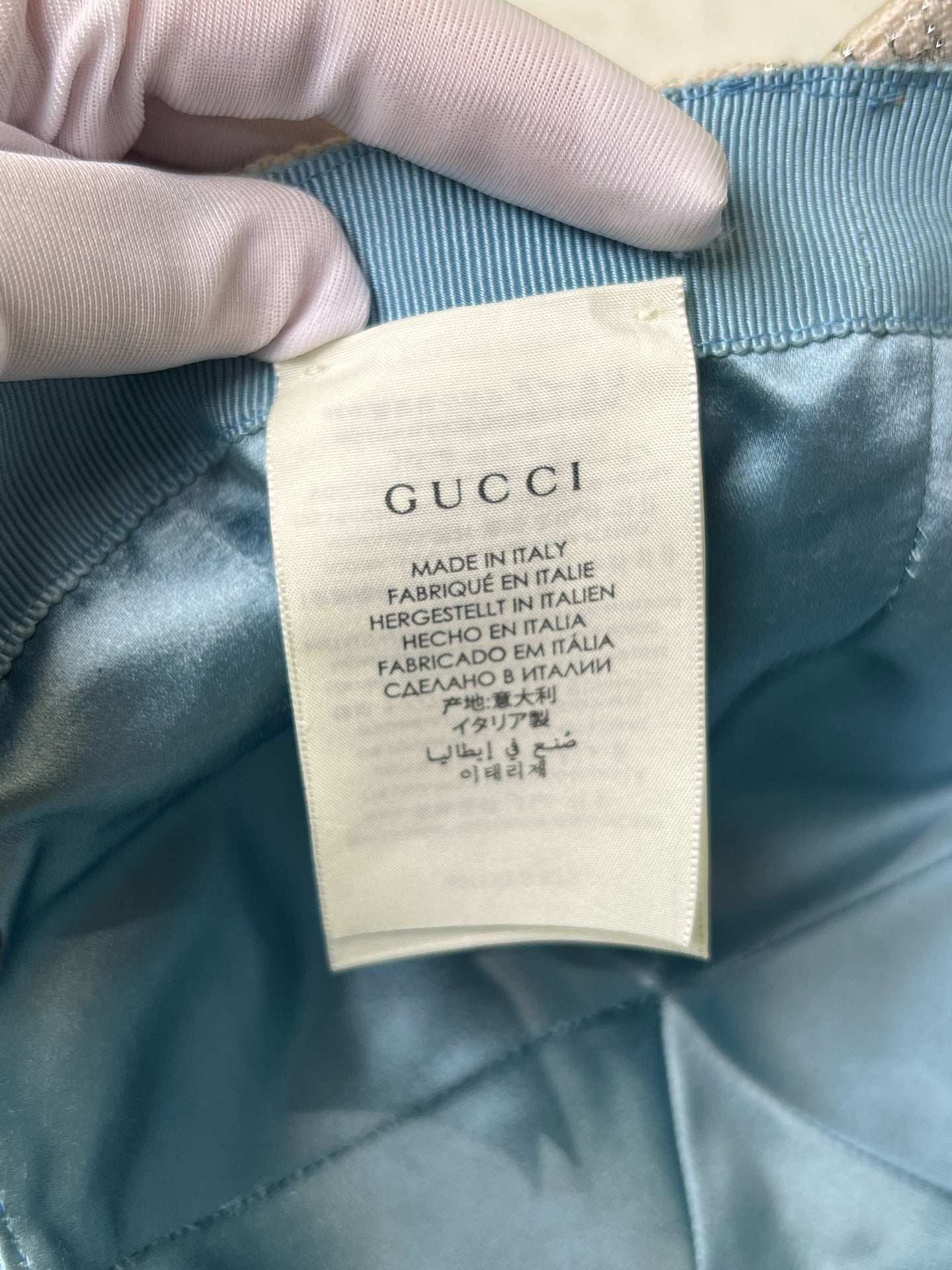 Gucci Silver Baseball cap
