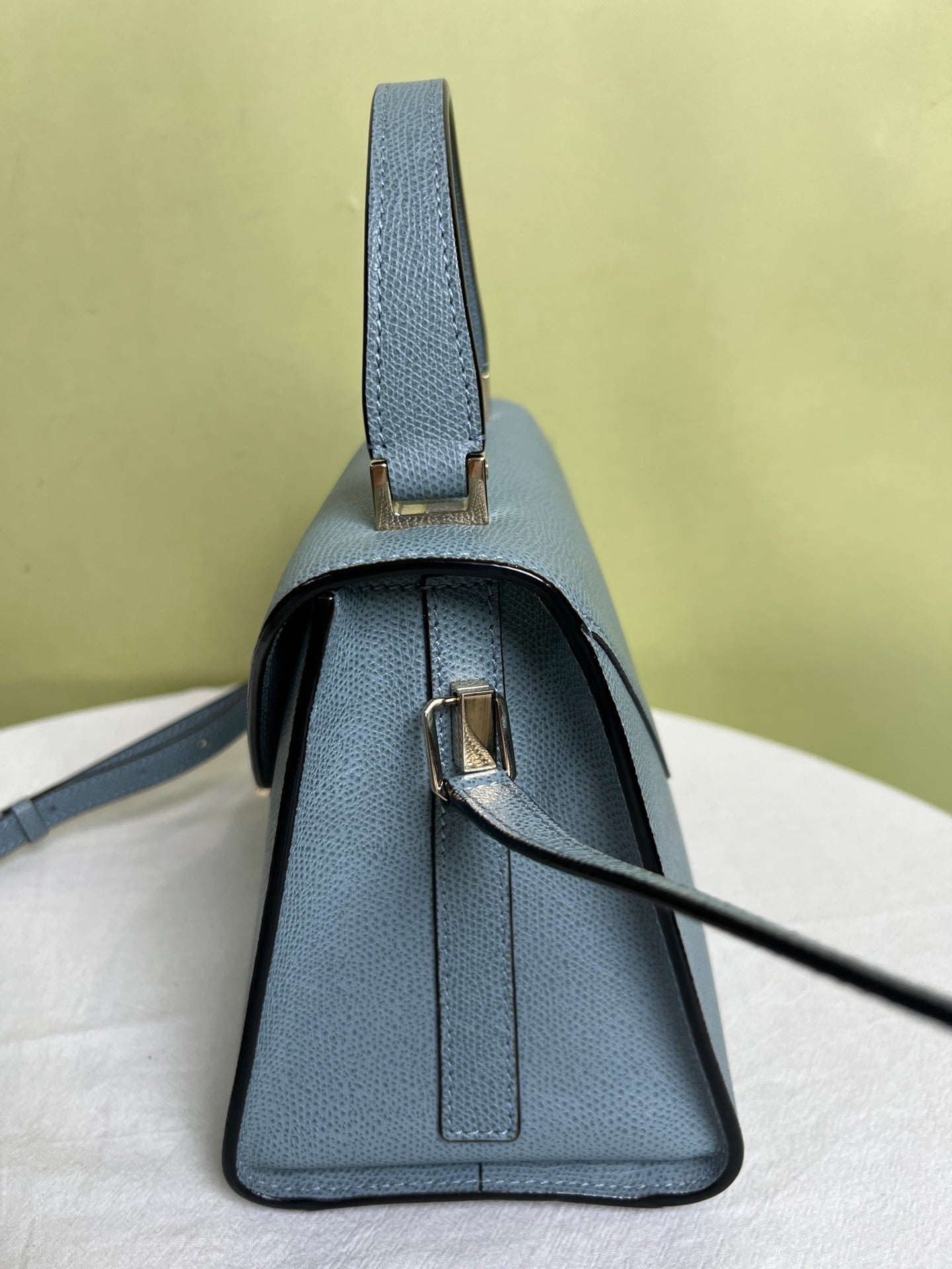 VALEXTRA Blue Shoulder Bag