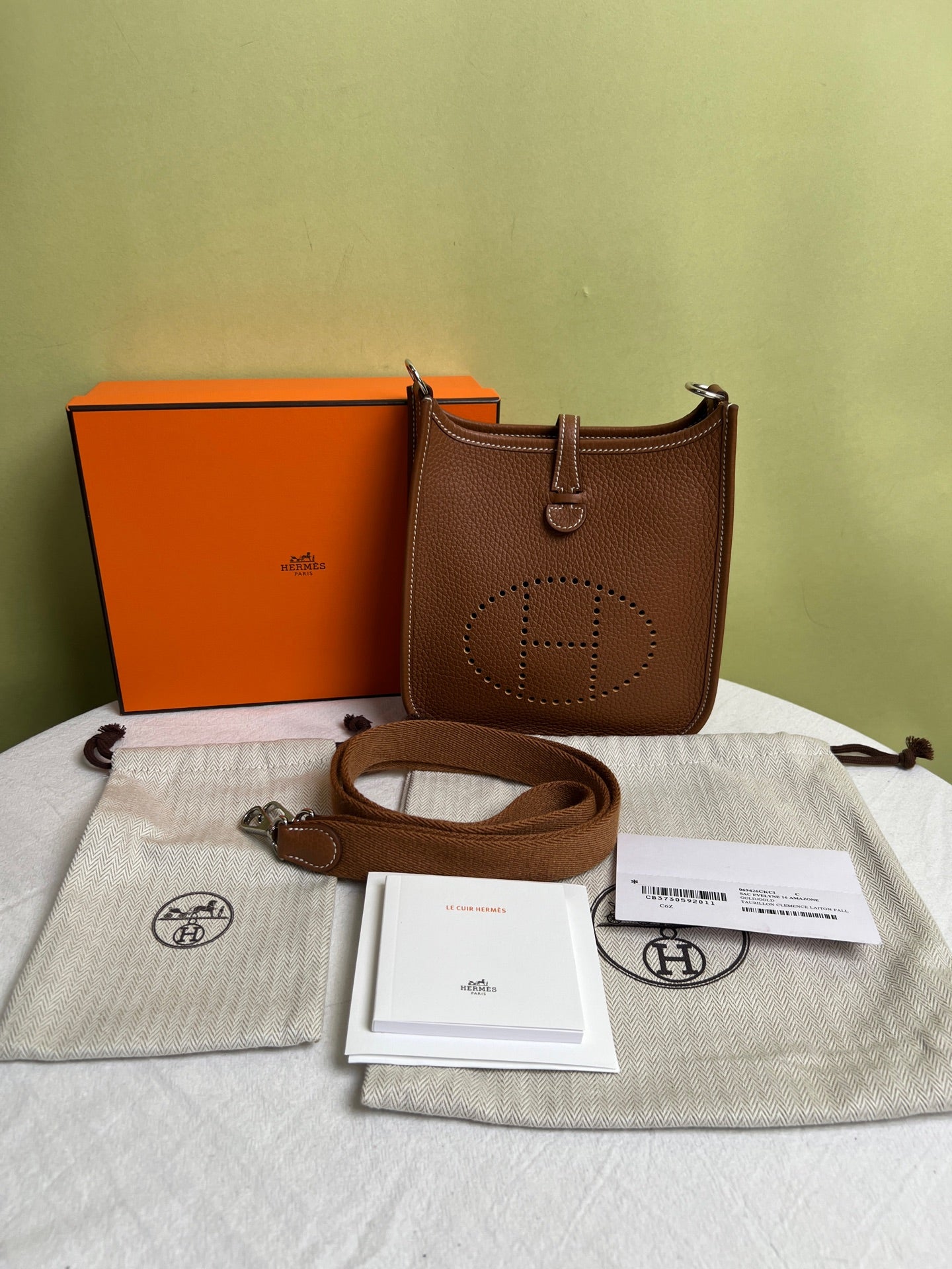 Hermes Brown Crossbody
