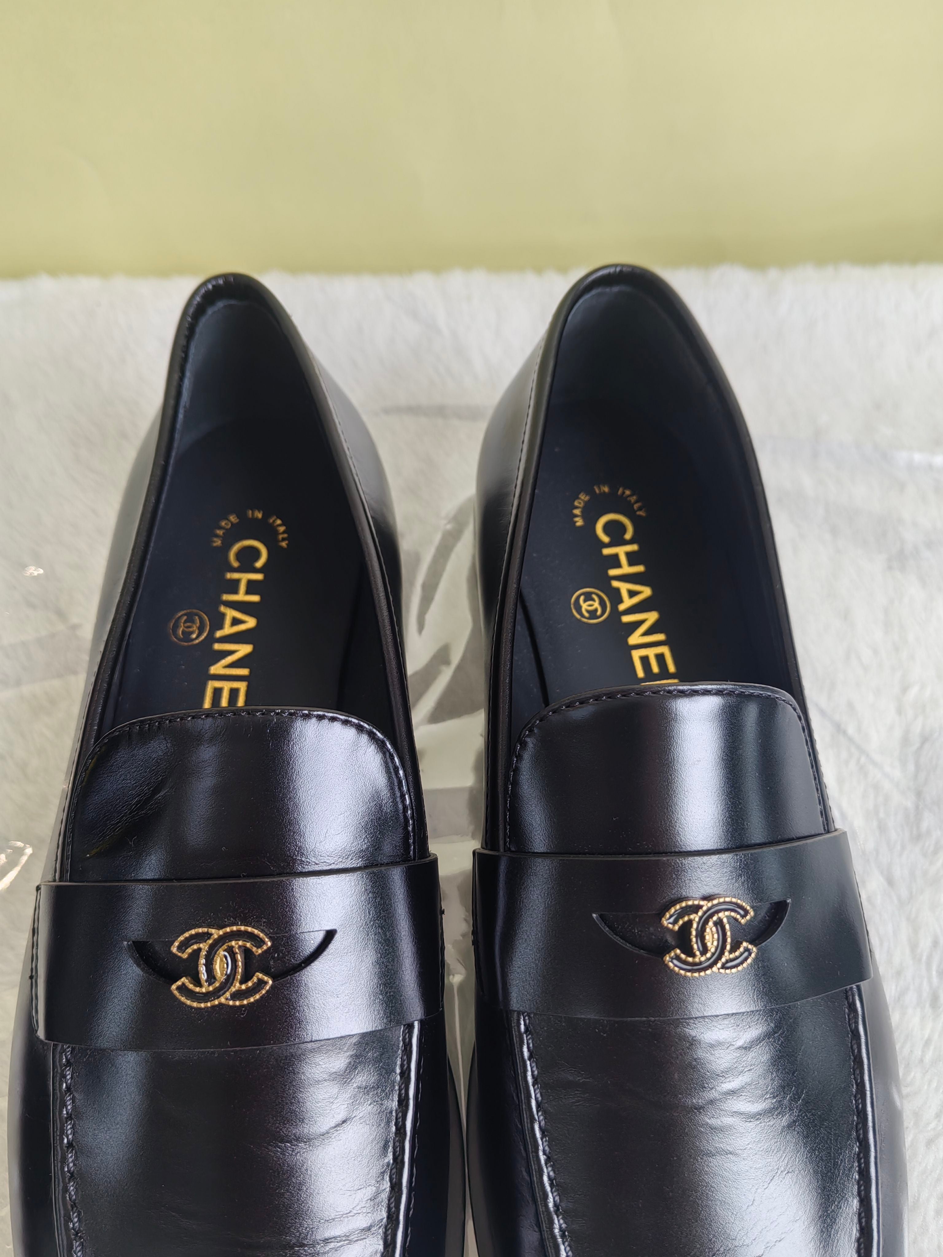 Chanel Black Loafers