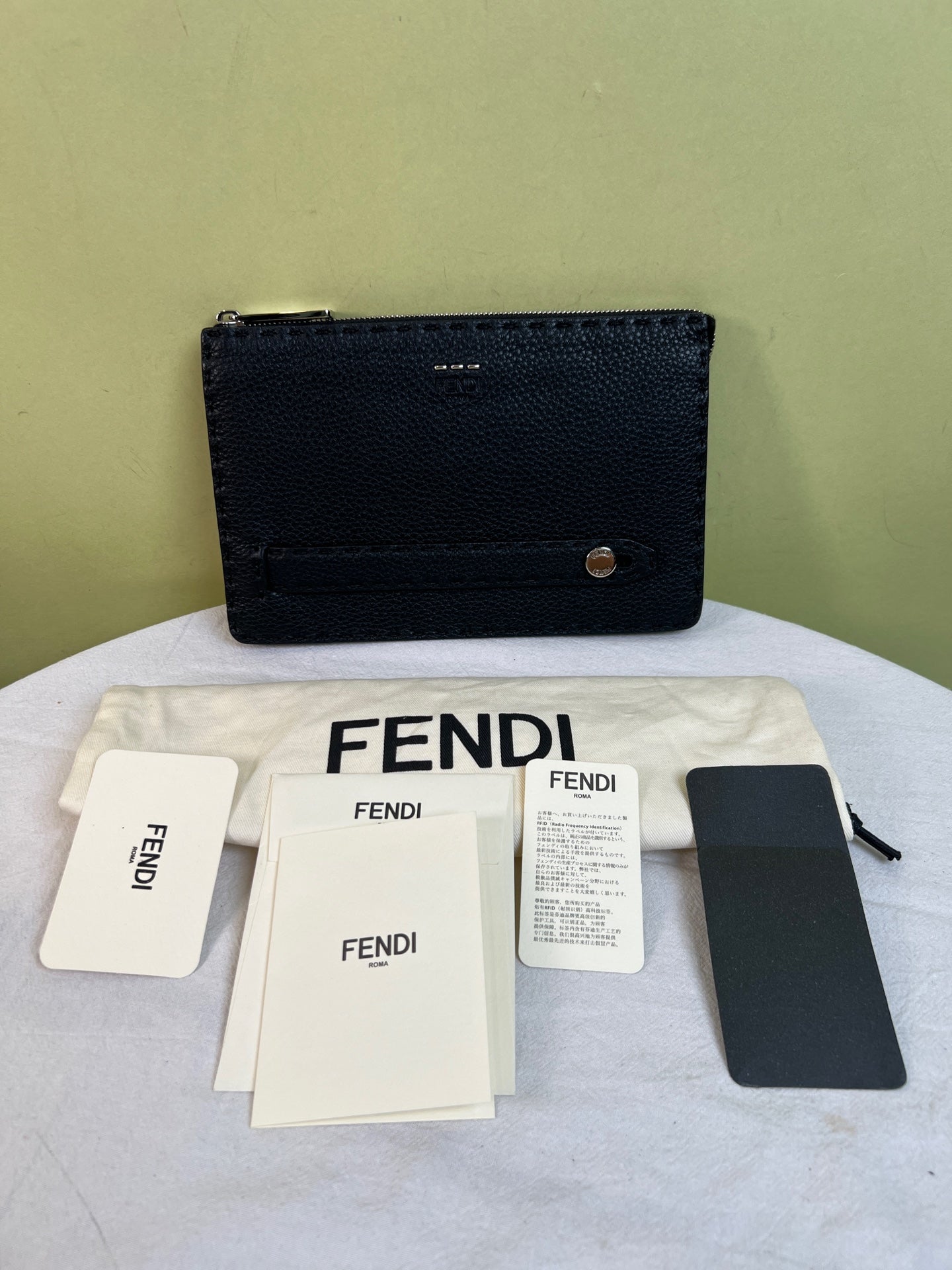 Fendi Black Clutch