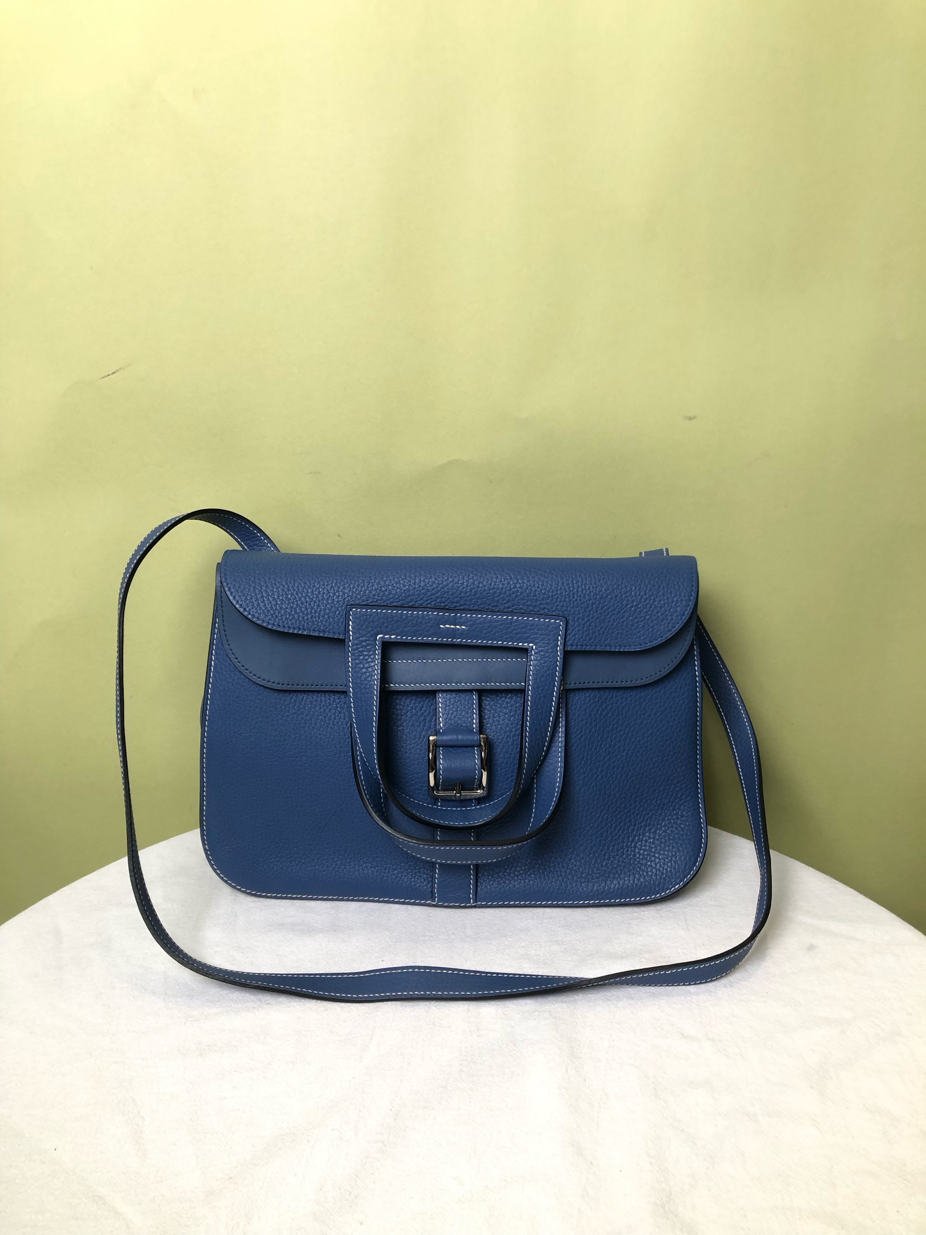 Hermes Blue Crossbody
