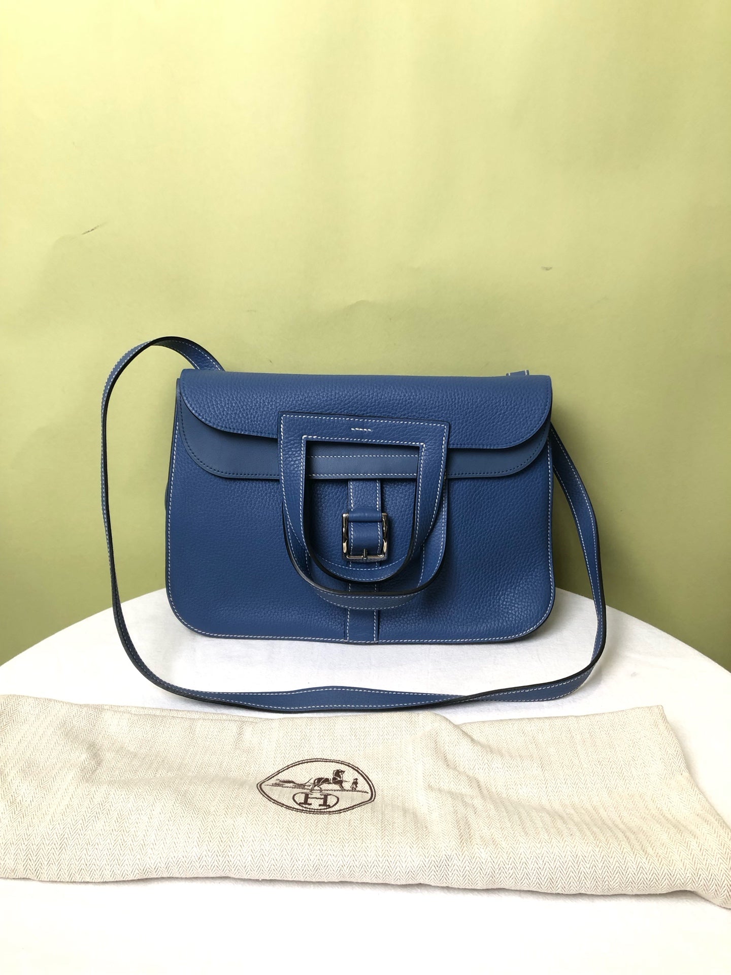 Hermes Blue Crossbody