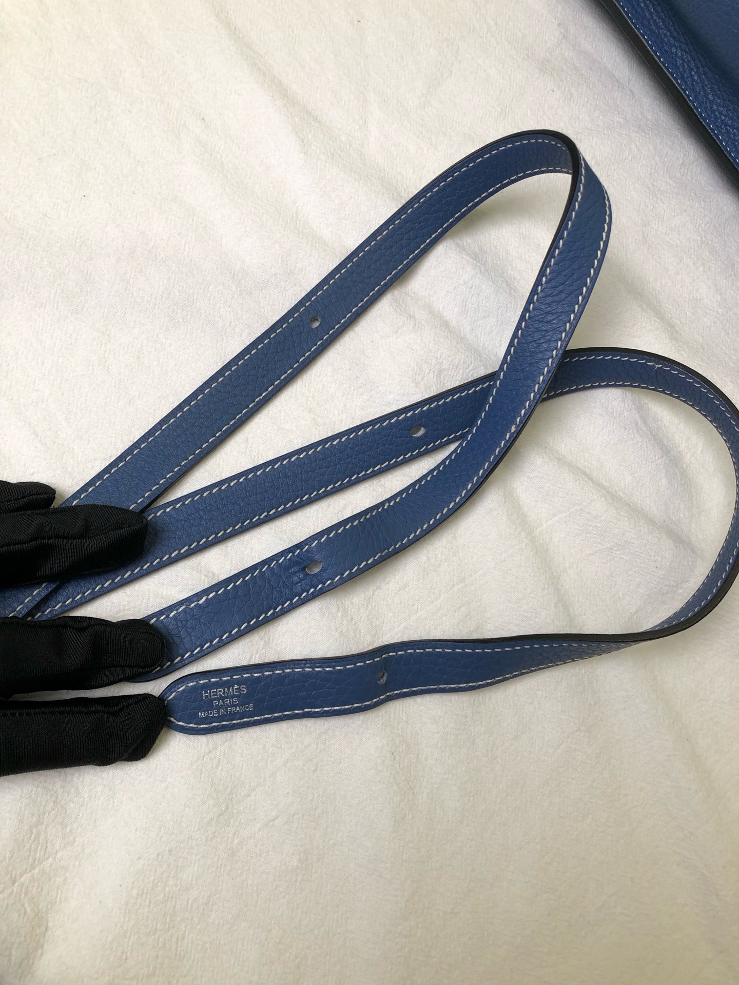 Hermes Blue Crossbody