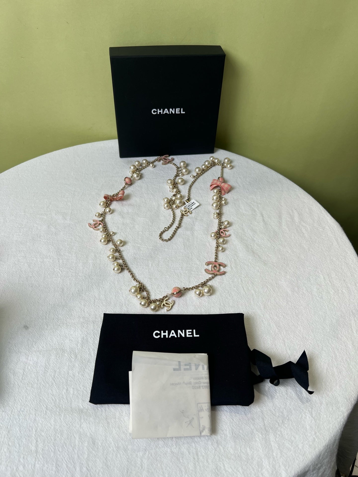 Chanel Pink Necklace
