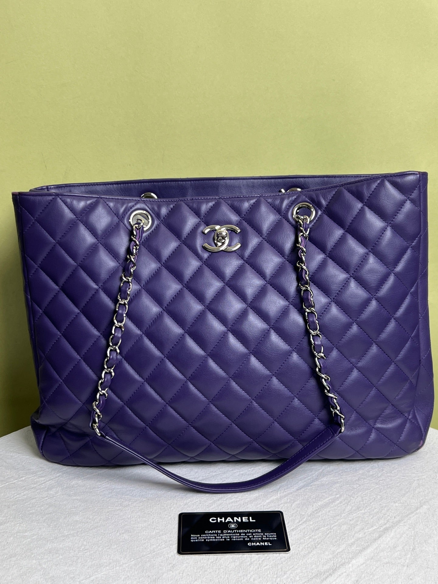 Chanel Purple Tote
