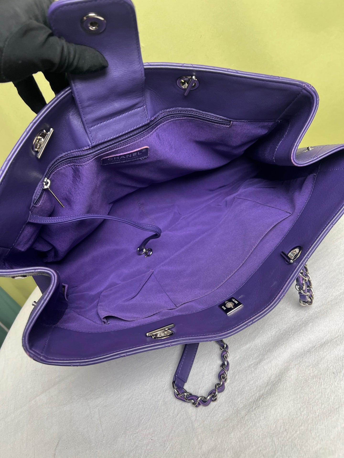 Chanel Purple Tote