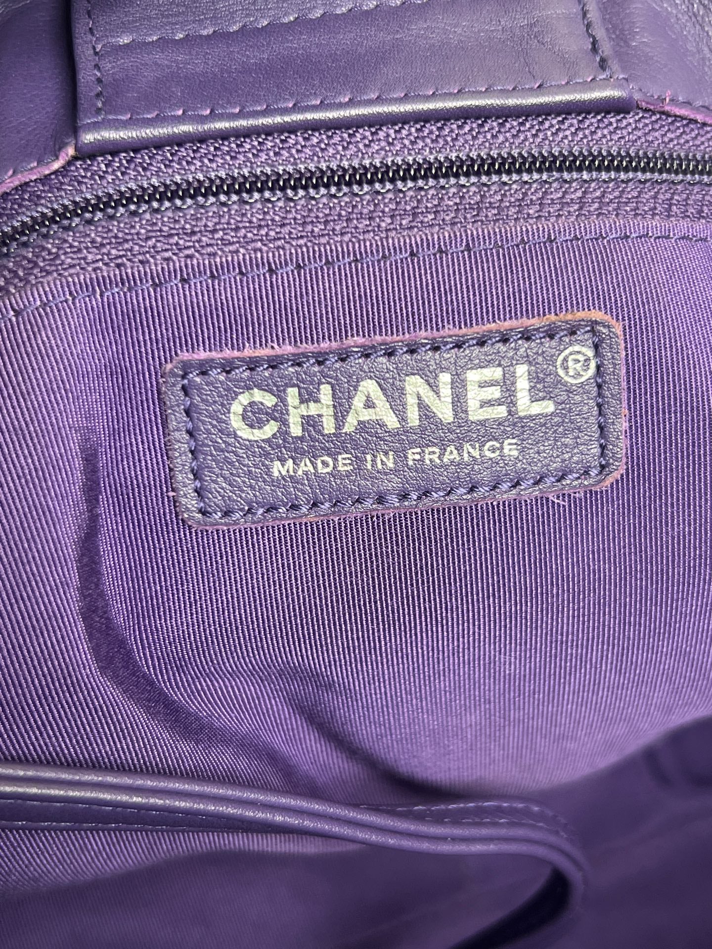 Chanel Purple Tote